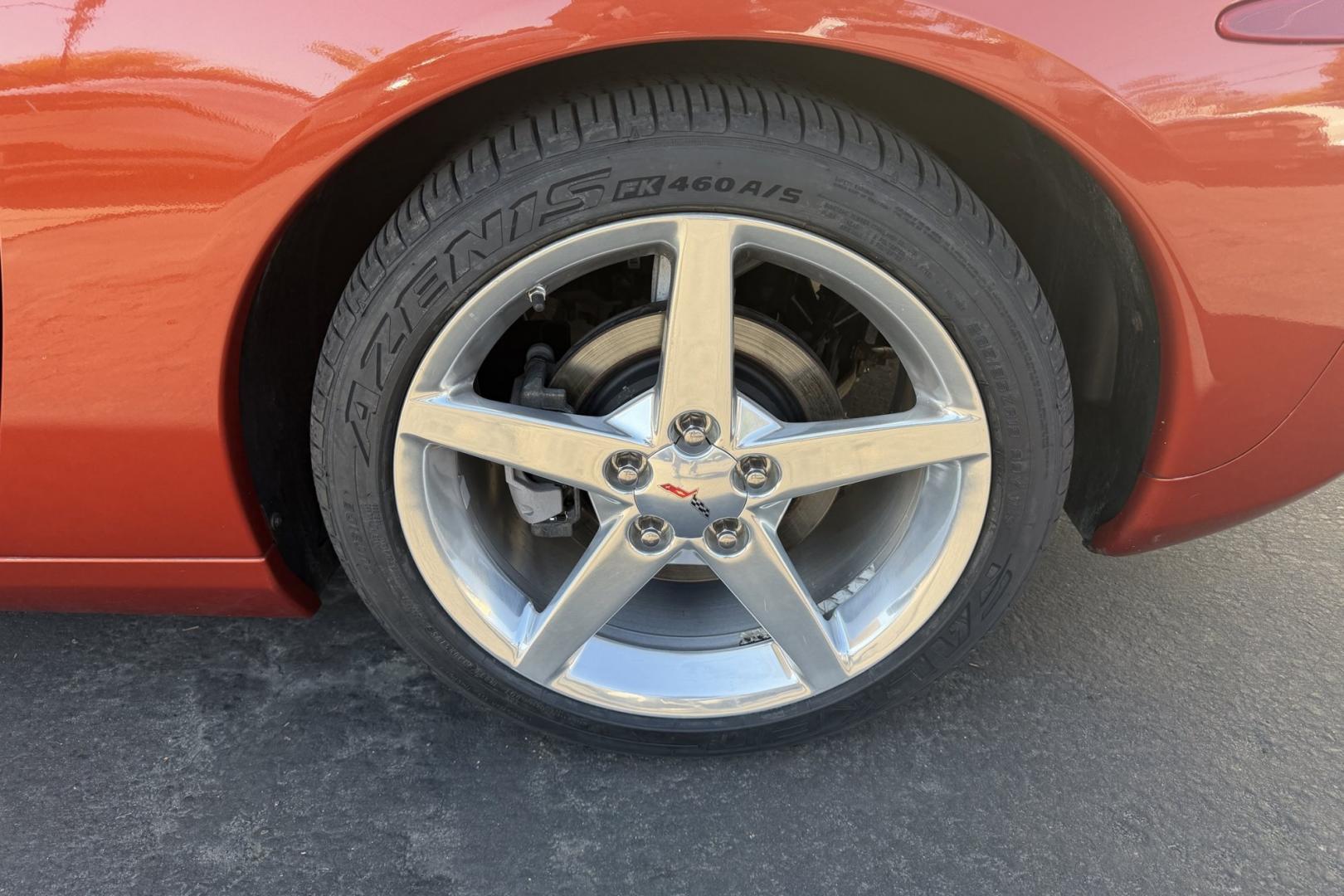 2005 Daytona Sunset Orange /Black Chevrolet Corvette Coupe (1G1YY24U455) with an V8 6.0 liter engine, Automatic transmission, located at 2304 W. Main St., Boise, ID, 83702, (208) 342-7777, 43.622105, -116.218658 - Rare And Beautiful Daytona Sunset Orange! Very Low Mileage And New Tires Too!- Photo#12