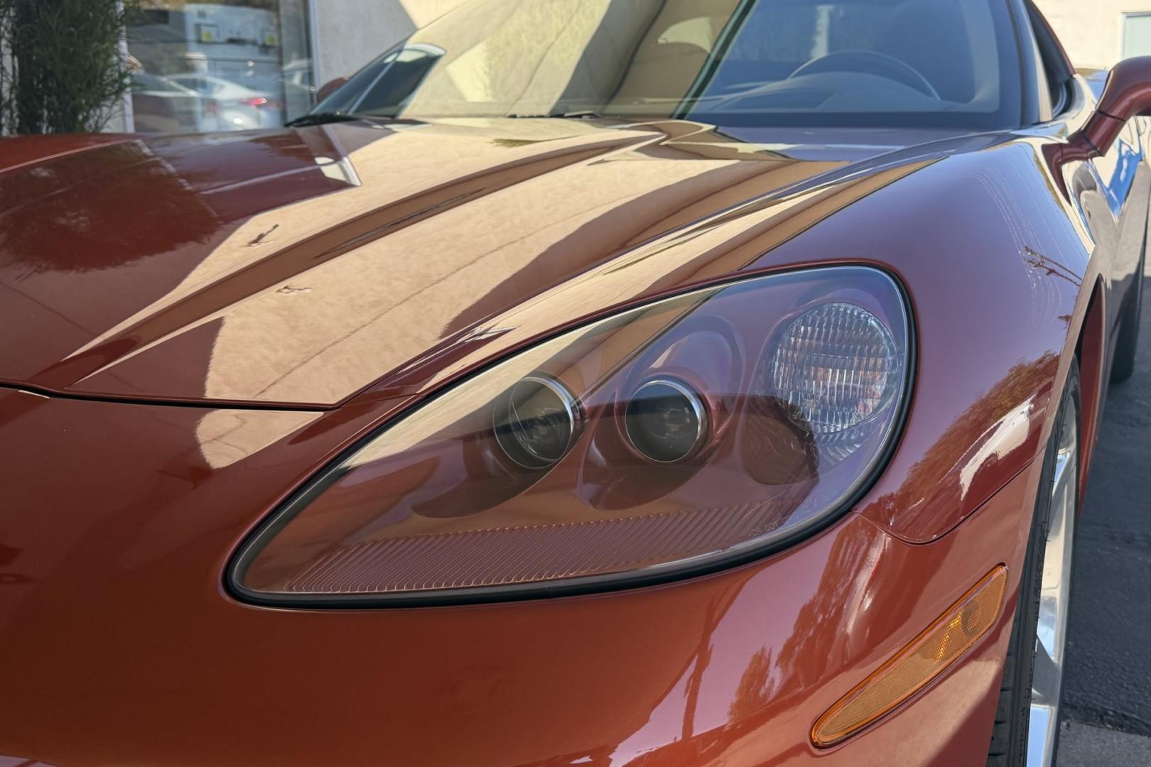 2005 Daytona Sunset Orange /Black Chevrolet Corvette Coupe (1G1YY24U455) with an V8 6.0 liter engine, Automatic transmission, located at 2304 W. Main St., Boise, ID, 83702, (208) 342-7777, 43.622105, -116.218658 - Rare And Beautiful Daytona Sunset Orange! Very Low Mileage And New Tires Too!- Photo#16