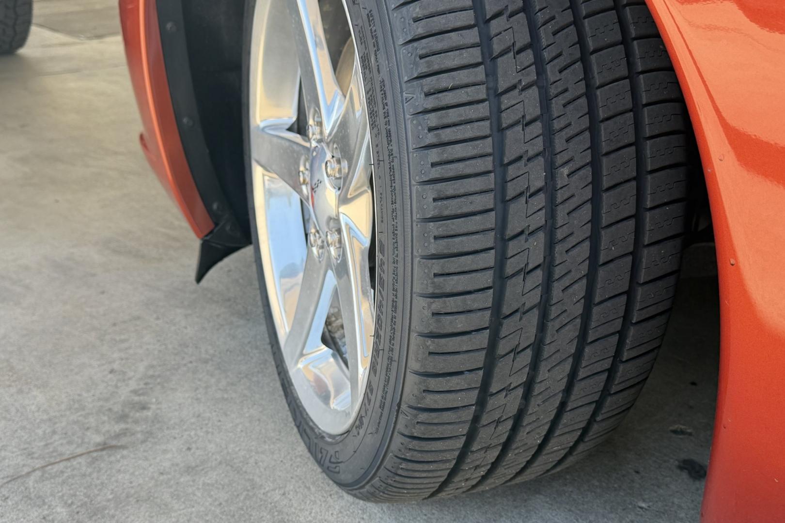2005 Daytona Sunset Orange /Black Chevrolet Corvette Coupe (1G1YY24U455) with an V8 6.0 liter engine, Automatic transmission, located at 2304 W. Main St., Boise, ID, 83702, (208) 342-7777, 43.622105, -116.218658 - Rare And Beautiful Daytona Sunset Orange! Very Low Mileage And New Tires Too!- Photo#18