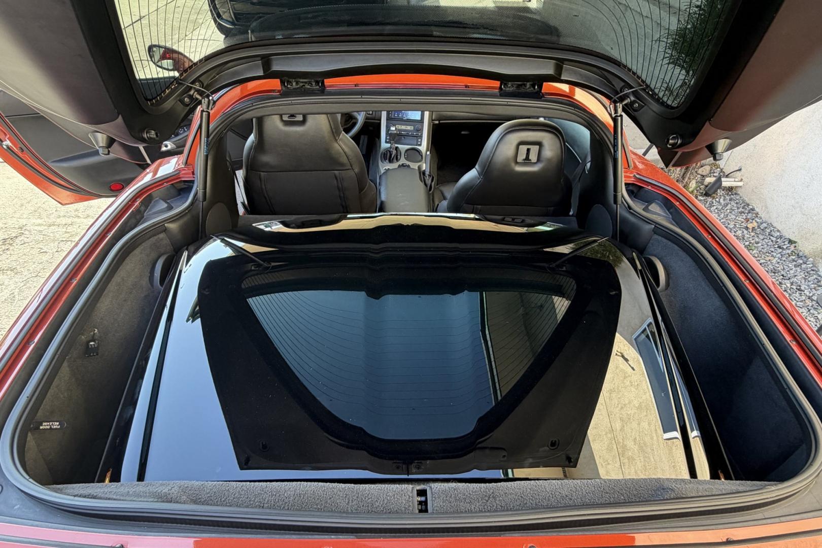 2005 Daytona Sunset Orange /Black Chevrolet Corvette Coupe (1G1YY24U455) with an V8 6.0 liter engine, Automatic transmission, located at 2304 W. Main St., Boise, ID, 83702, (208) 342-7777, 43.622105, -116.218658 - Rare And Beautiful Daytona Sunset Orange! Very Low Mileage And New Tires Too!- Photo#21