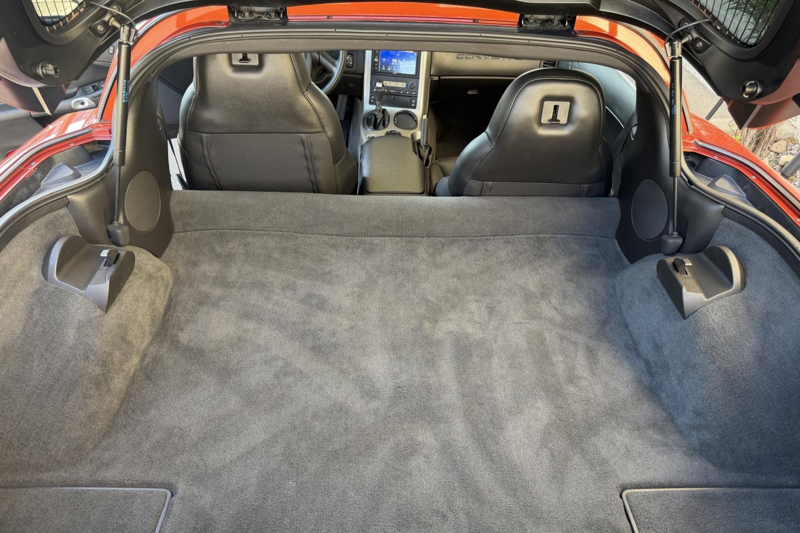 2005 Daytona Sunset Orange /Black Chevrolet Corvette Coupe (1G1YY24U455) with an V8 6.0 liter engine, Automatic transmission, located at 2304 W. Main St., Boise, ID, 83702, (208) 342-7777, 43.622105, -116.218658 - Rare And Beautiful Daytona Sunset Orange! Very Low Mileage And New Tires Too!- Photo#22