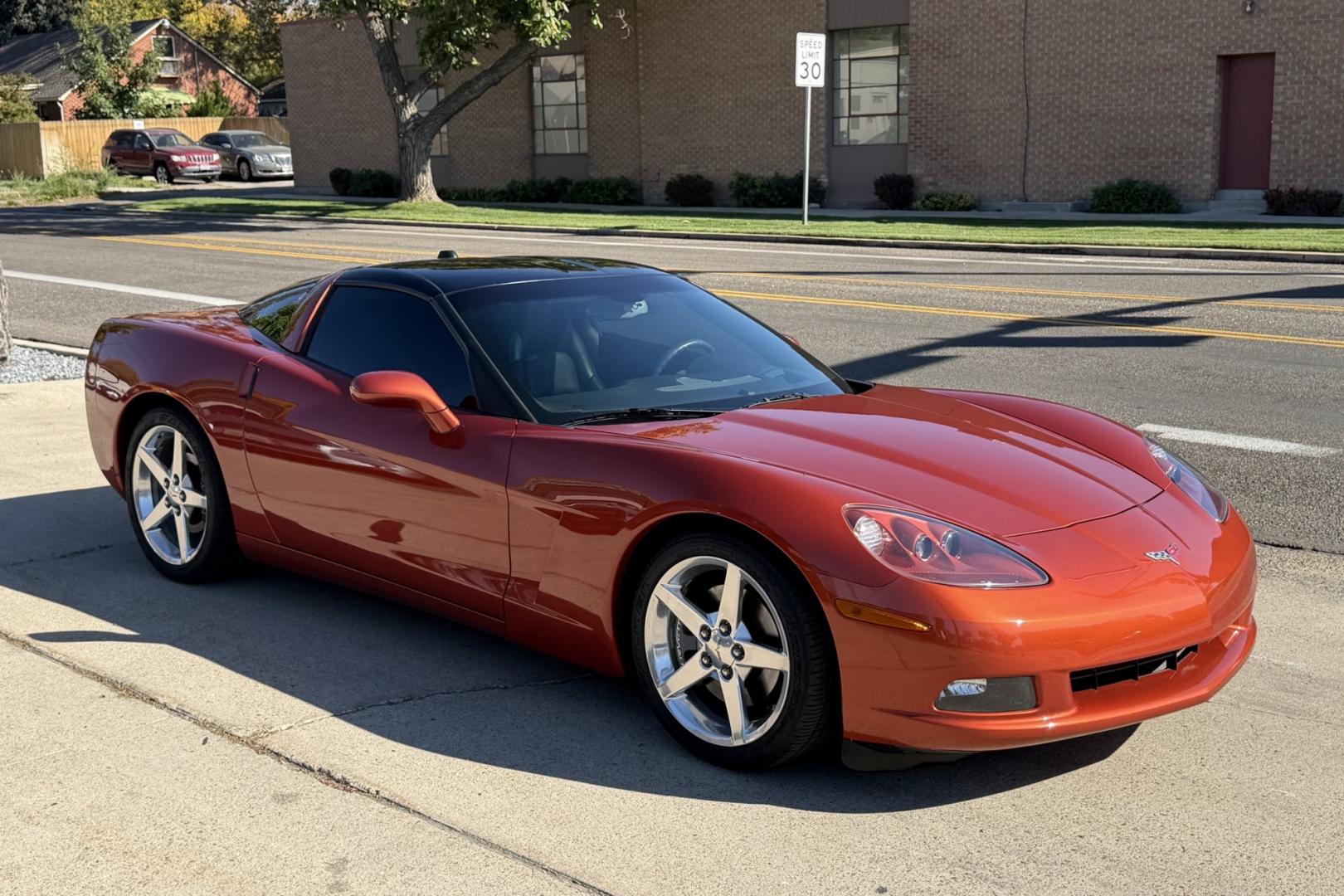 2005 Daytona Sunset Orange /Black Chevrolet Corvette Coupe (1G1YY24U455) with an V8 6.0 liter engine, Automatic transmission, located at 2304 W. Main St., Boise, ID, 83702, (208) 342-7777, 43.622105, -116.218658 - Rare And Beautiful Daytona Sunset Orange! Very Low Mileage And New Tires Too!- Photo#25