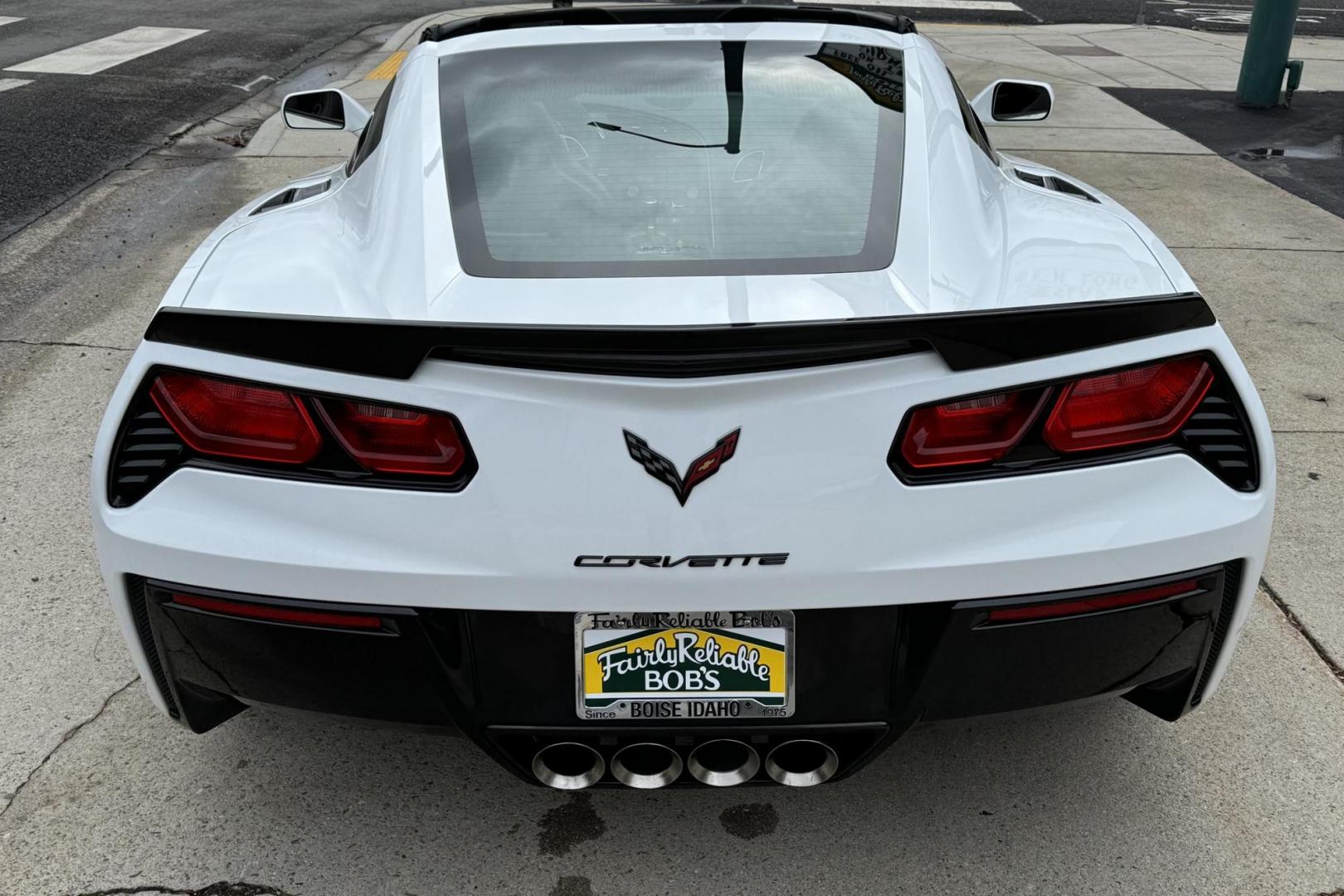 2016 Arctic White /Black Chevrolet Corvette Stingray Coupe (1G1YB2D76G5) with an V8 6.2 liter engine, Automatic 8 Speed transmission, located at 2304 W. Main St., Boise, ID, 83702, (208) 342-7777, 43.622105, -116.218658 - Low miles! Lots of fun! - Photo#1