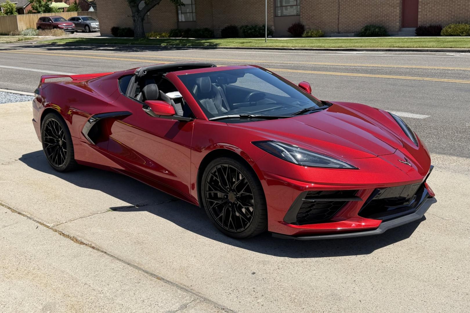 2021 Red Mist Metallic /Black Chevrolet Corvette Stingray 3LT Z51 (1G1YC2D47M5) with an V8 6.2 liter engine, Automatic 8 Speed transmission, located at 2304 W. Main St., Boise, ID, 83702, (208) 342-7777, 43.622105, -116.218658 - Red Mist Metallic And Highly Optioned Including Lift! - Photo#2