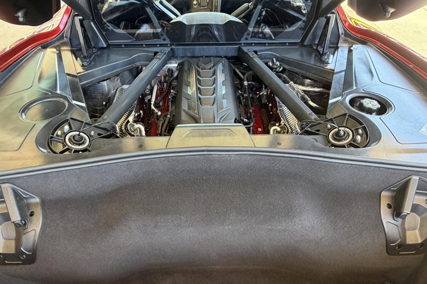 2021 Red Mist Metallic /Black Chevrolet Corvette Stingray 3LT Z51 (1G1YC2D47M5) with an V8 6.2 liter engine, Automatic 8 Speed transmission, located at 2304 W. Main St., Boise, ID, 83702, (208) 342-7777, 43.622105, -116.218658 - Red Mist Metallic And Highly Optioned Including Lift! - Photo#27