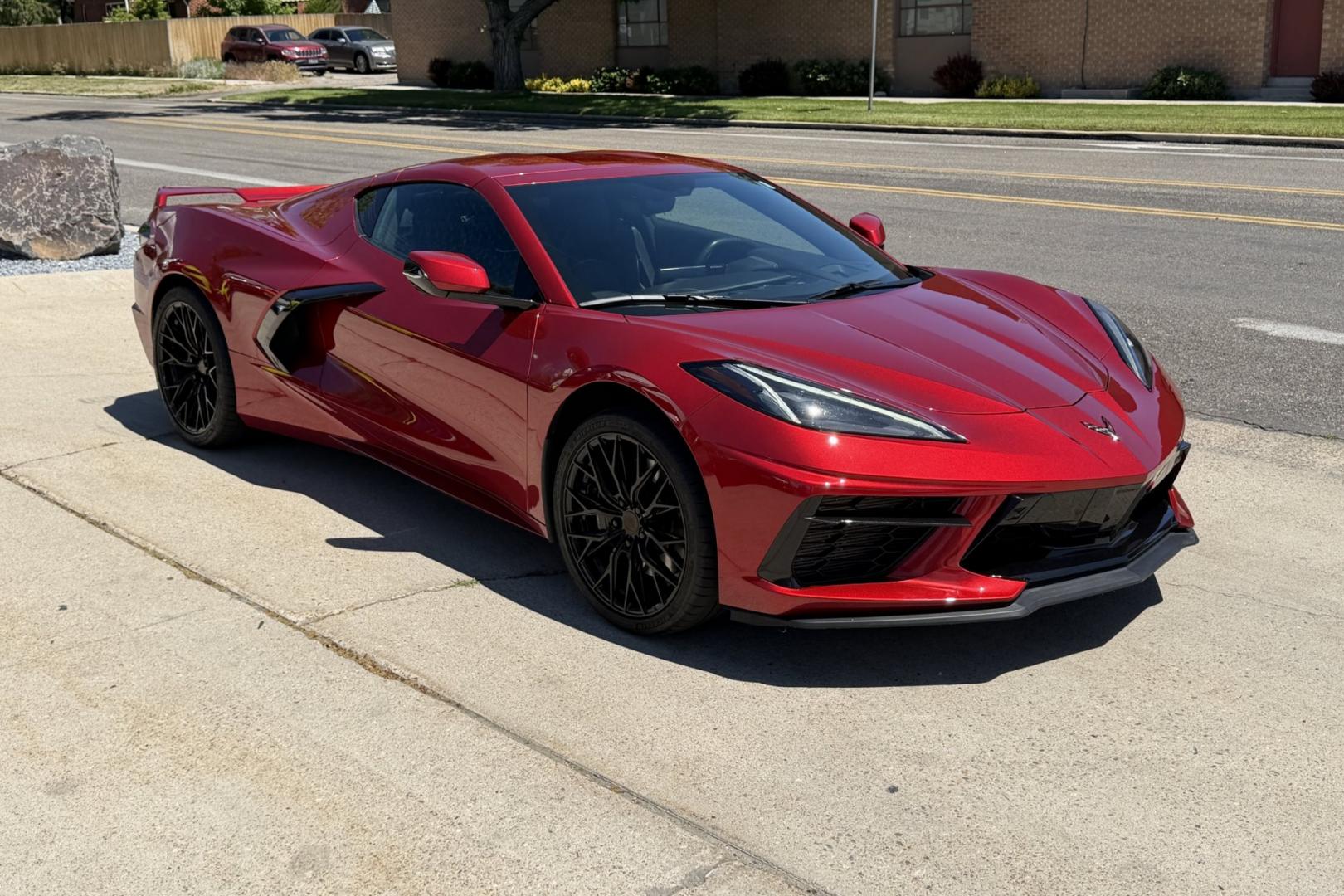 2021 Red Mist Metallic /Black Chevrolet Corvette Stingray 3LT Z51 (1G1YC2D47M5) with an V8 6.2 liter engine, Automatic 8 Speed transmission, located at 2304 W. Main St., Boise, ID, 83702, (208) 342-7777, 43.622105, -116.218658 - Red Mist Metallic And Highly Optioned Including Lift! - Photo#31