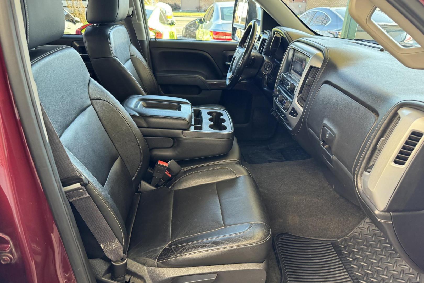 2014 Sonoma Red Metallic /Black GMC Sierra 1500 Crew Cab SLE (3GTU2UECXEG) with an V8 5.3 liter engine, Automatic transmission, located at 2304 W. Main St., Boise, ID, 83702, (208) 342-7777, 43.622105, -116.218658 - Financing Available! O.A.C. - Photo#17