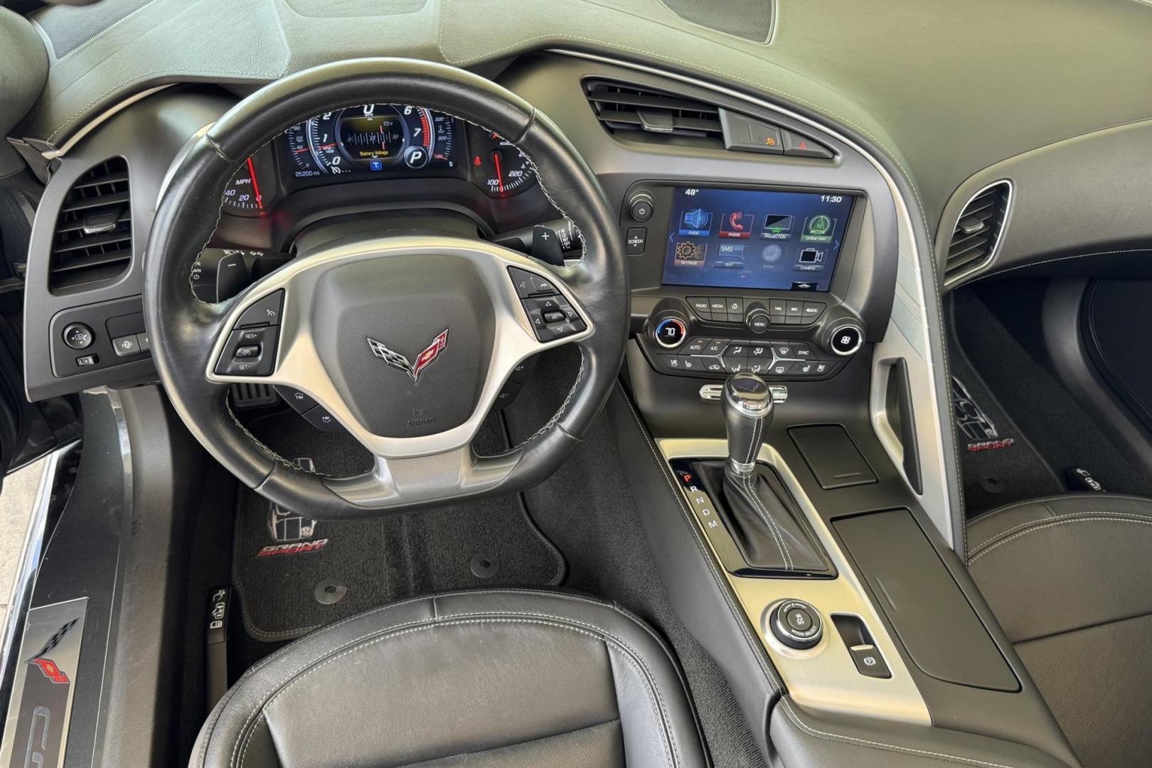 2017 Watkins Glen Gray Metallic /Black Chevrolet Corvette Grand Sport 2LT (1G1YY2D77H5) with an V8 6.2 Liter engine, Automatic 8 Speed transmission, located at 2304 W. Main St., Boise, ID, 83702, (208) 342-7777, 43.622105, -116.218658 - Very low miles! Beautiful Grand Sport Coupe! - Photo#10