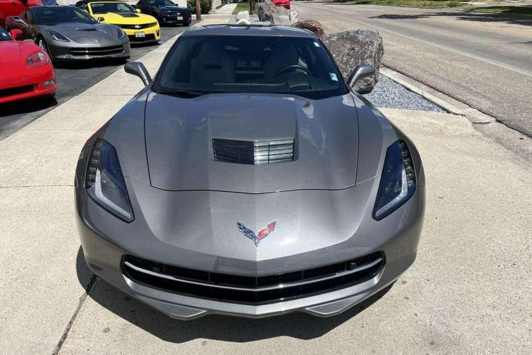 2016 Shark Gray /Black Chevrolet Corvette Stingray 2LT Z51 Coupe (1G1YK2D79G5) with an V8 6.2 Liter engine, Automatic transmission, located at 2304 W. Main St., Boise, ID, 83702, (208) 342-7777, 43.622105, -116.218658 - Photo #1
