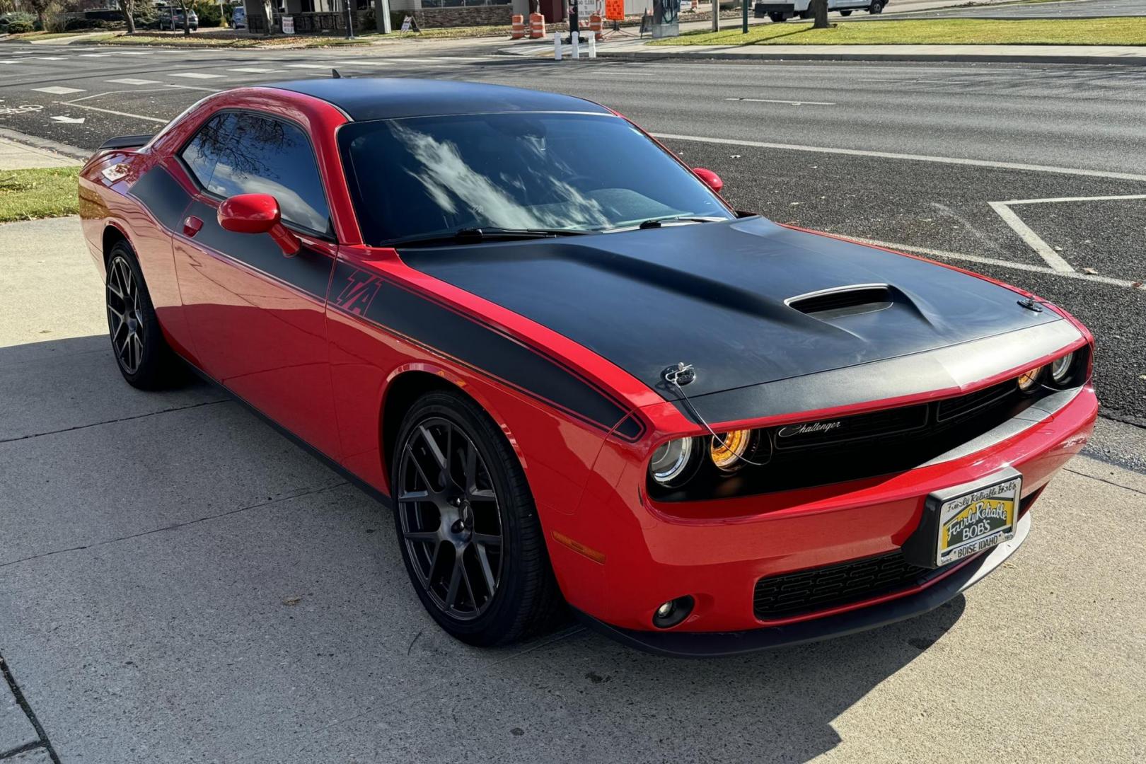 2018 TorRed Clear Coat /Black Dodge Challenger T/A Plus (2C3CDZBT6JH) with an V8 5.7 Liter HEMI engine, Automatic 8 Speed transmission, located at 2304 W. Main St., Boise, ID, 83702, (208) 342-7777, 43.622105, -116.218658 - Only 24k miles! T/A Package! - Photo#2