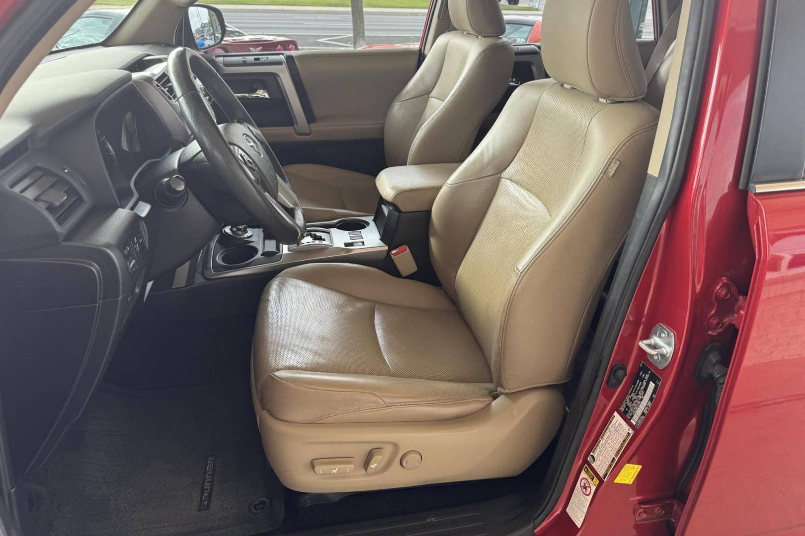 2014 Barcelona Red Metallic /Sand Beige Toyota 4Runner Limited (JTEBU5JR6E5) with an V6 4.0 liter engine, Automatic transmission, located at 2304 W. Main St., Boise, ID, 83702, (208) 342-7777, 43.622105, -116.218658 - Hard To Find! Great To Own! - Photo#8