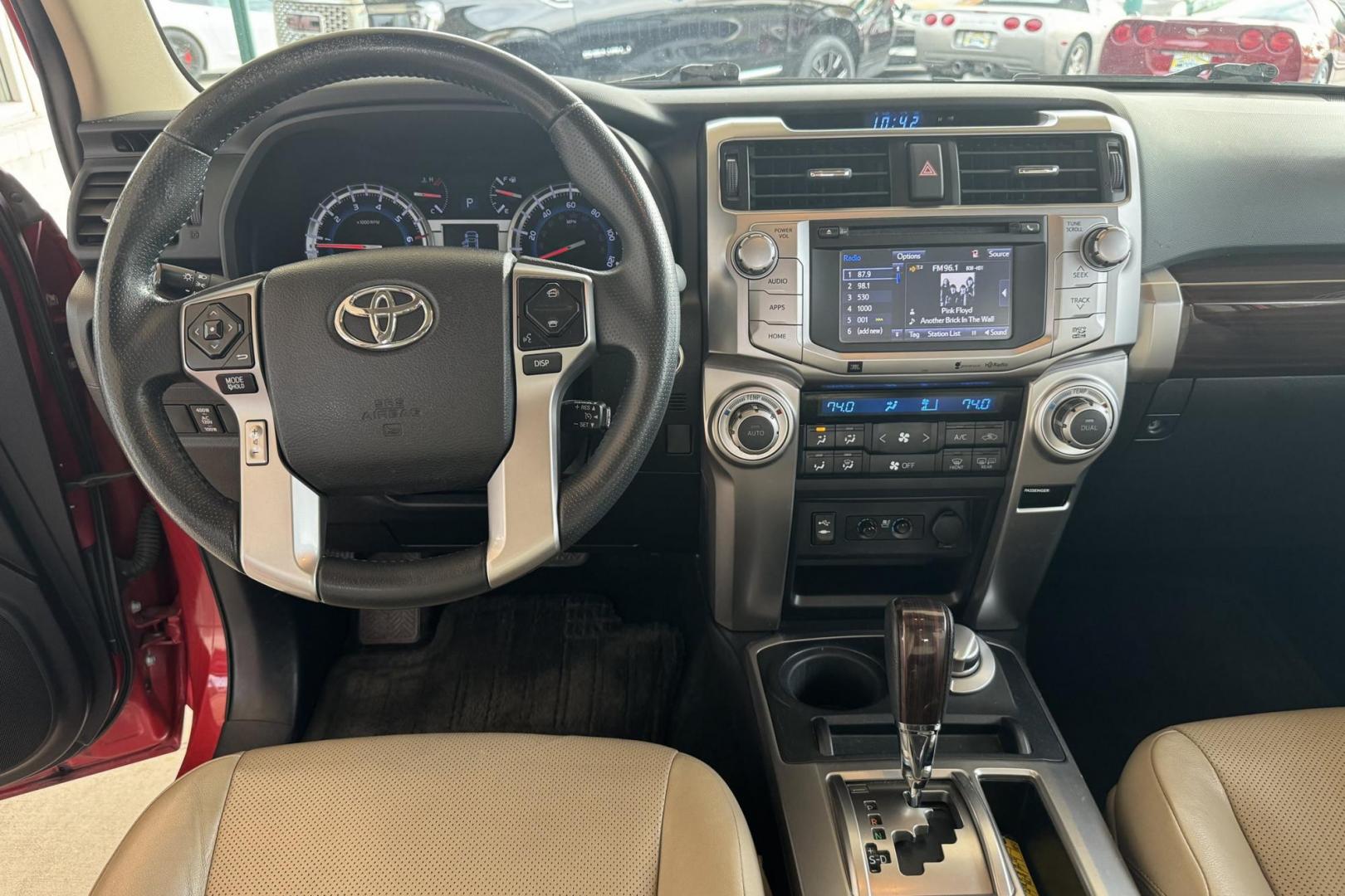 2014 Barcelona Red Metallic /Sand Beige Toyota 4Runner Limited (JTEBU5JR6E5) with an V6 4.0 liter engine, Automatic transmission, located at 2304 W. Main St., Boise, ID, 83702, (208) 342-7777, 43.622105, -116.218658 - Hard To Find! Great To Own! - Photo#9