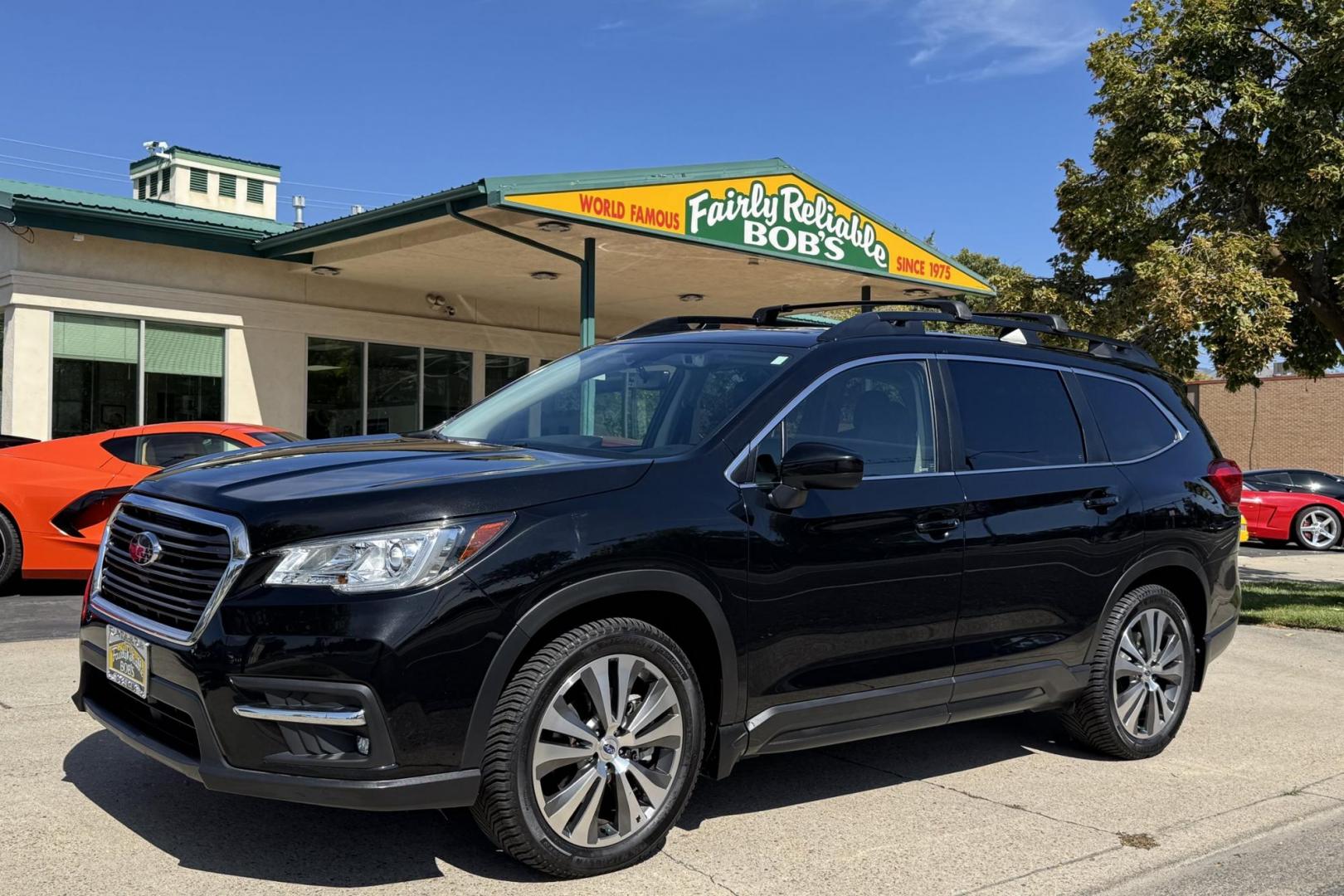 2019 Black /Black Subaru Ascent 2.5i Premium (4S4WMAHD6K3) with an H4 2.5 Liter Turbo engine, Automatic transmission, located at 2304 W. Main St., Boise, ID, 83702, (208) 342-7777, 43.622105, -116.218658 - Eyesight Package! 4 Captains Chairs! - Photo#0