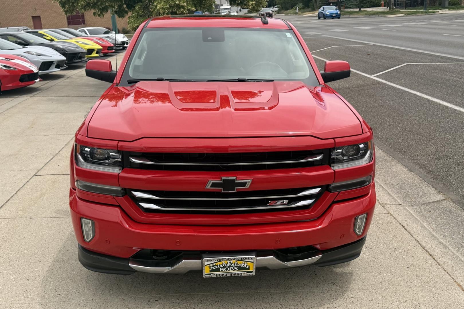 2017 Red Hot /Black Chevrolet Silverado 1500 LTZ Z71 (3GCUKSEJ3HG) with an V8 6.2 Liter engine, Automatic 6 Speed transmission, located at 2304 W. Main St., Boise, ID, 83702, (208) 342-7777, 43.622105, -116.218658 - Sharp Truck! New Tires! Factory Rear Entertainment!- Photo#3