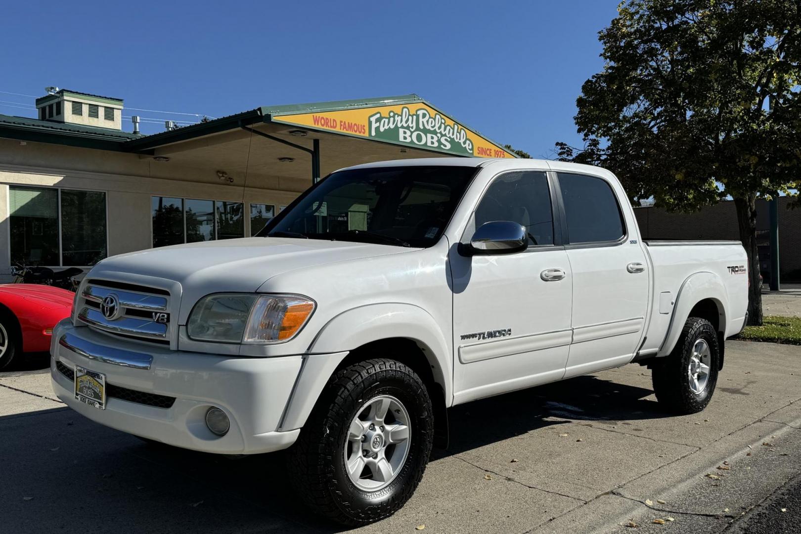 2006 Super White /Gray Toyota Tundra Double Cab TRD-Off Road (5TBDT44136S) with an V8 4.7 Liter engine, Automatic transmission, located at 2304 W. Main St., Boise, ID, 83702, (208) 342-7777, 43.622105, -116.218658 - New Tires! Low Mileage! Hard To Find! - Photo#0