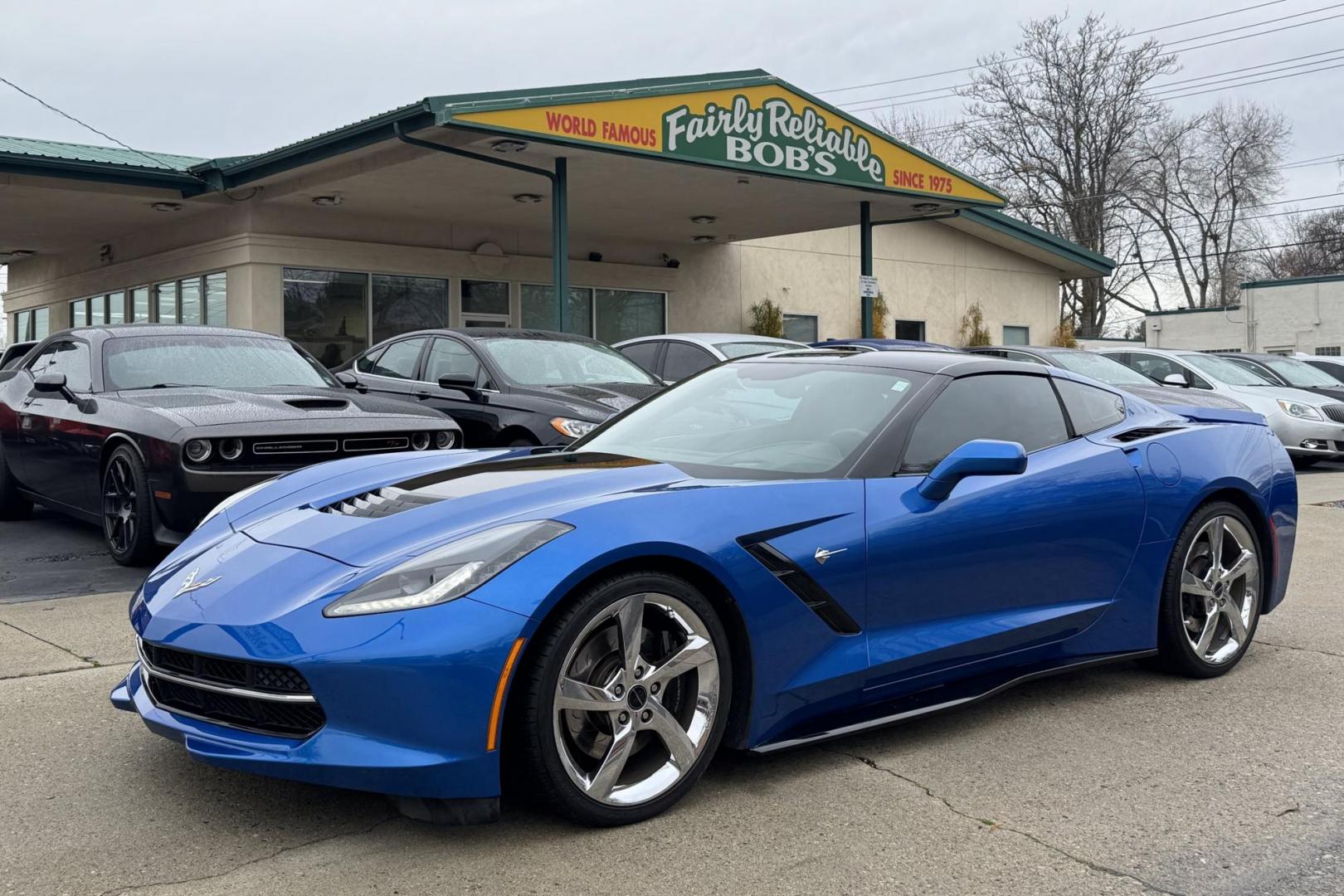 2014 Laguna Blue Tintcoat /Brown Chevrolet Corvette Stingray 3LT Z51 Premiere Edition (1G1YL2D78E5) with an V8 6.2 liter engine, 7 Speed Manual transmission, located at 2304 W. Main St., Boise, ID, 83702, (208) 342-7777, 43.622105, -116.218658 - Premiere Edition #241/500! Great color combination! - Photo#7