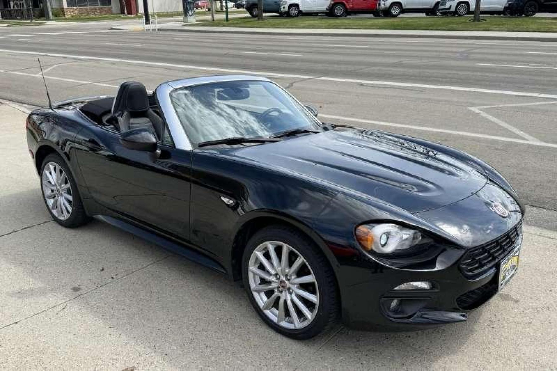 2017 Black /Black Fiat 124 Spider Lusso (JC1NFAEK0H0) with an 4 Cyl 1.4L engine, Automatic transmission, located at 2304 W. Main St., Boise, ID, 83702, (208) 342-7777, 43.622105, -116.218658 - Safety And Comfort Package on this well-optioned 124! Financing Available O.A.C. - Photo #2