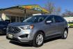 2020 Ingot Silver /Black Ford Edge SEL (2FMPK4J90LB) with an 4 Cyl 2.0 Liter Turbo engine, Automatic 8 Speed transmission, located at 2304 W. Main St., Boise, ID, 83702, (208) 342-7777, 43.622105, -116.218658 - All Wheel Drive! Heated Seats! Extra Safety Features Too! - Photo#0