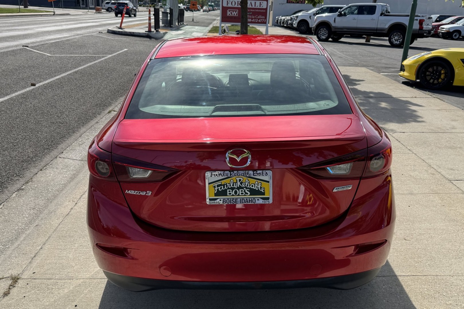 2018 Soul Red /Black Mazda Mazda3 Touring (3MZBN1V32JM) with an 4 Cyl 2.5 liter engine, Automatic 6 Speed transmission, located at 2304 W. Main St., Boise, ID, 83702, (208) 342-7777, 43.622105, -116.218658 - Financing Available O.A.C. - Photo#1