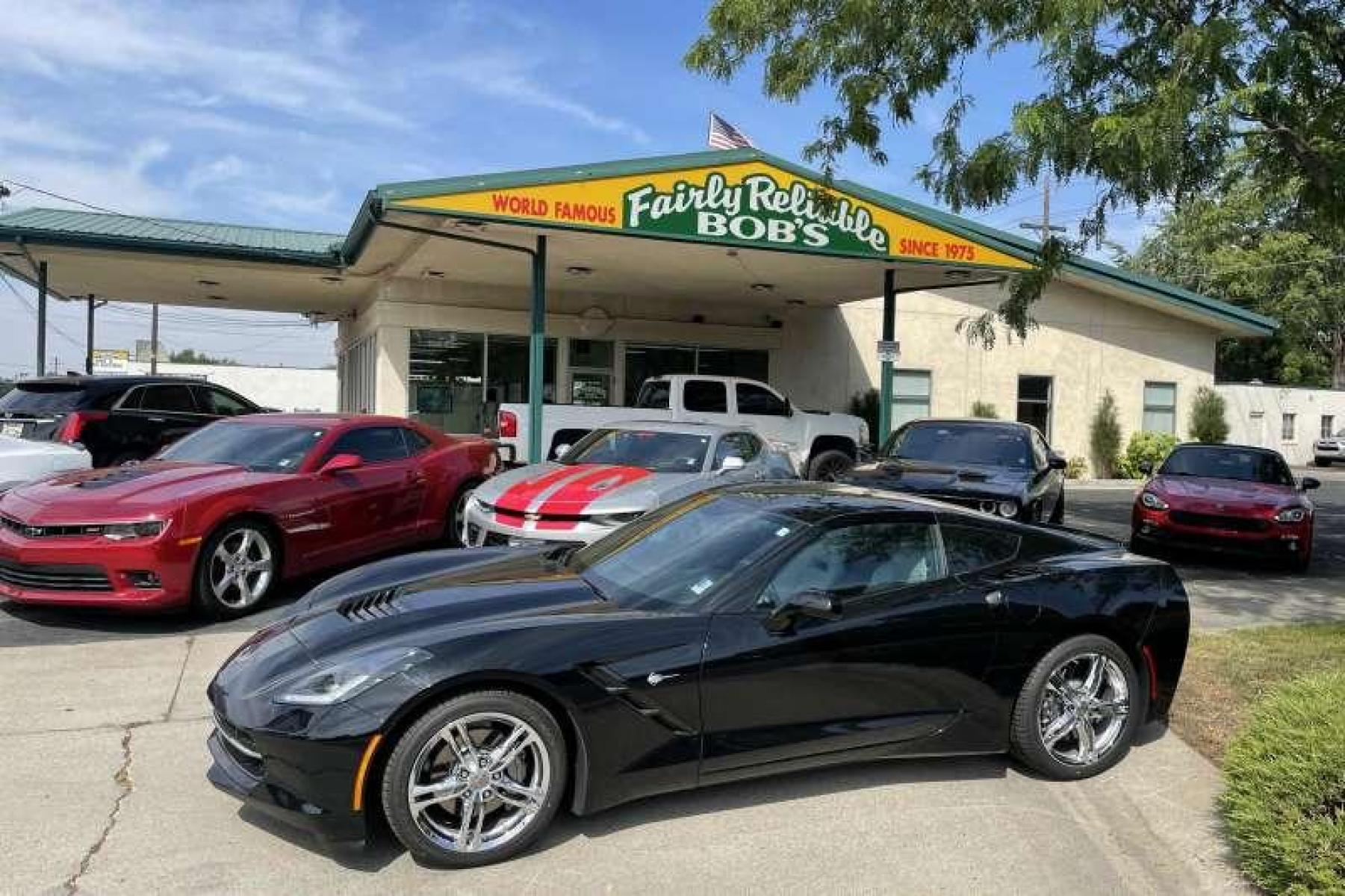 2016 Black /Gray Chevrolet Corvette Stingray Coupe (1G1YB2D78G5) with an V8 6.2 liter engine, Automatic transmission, located at 2304 W. Main St., Boise, ID, 83702, (208) 342-7777, 43.622105, -116.218658 - Photo #0
