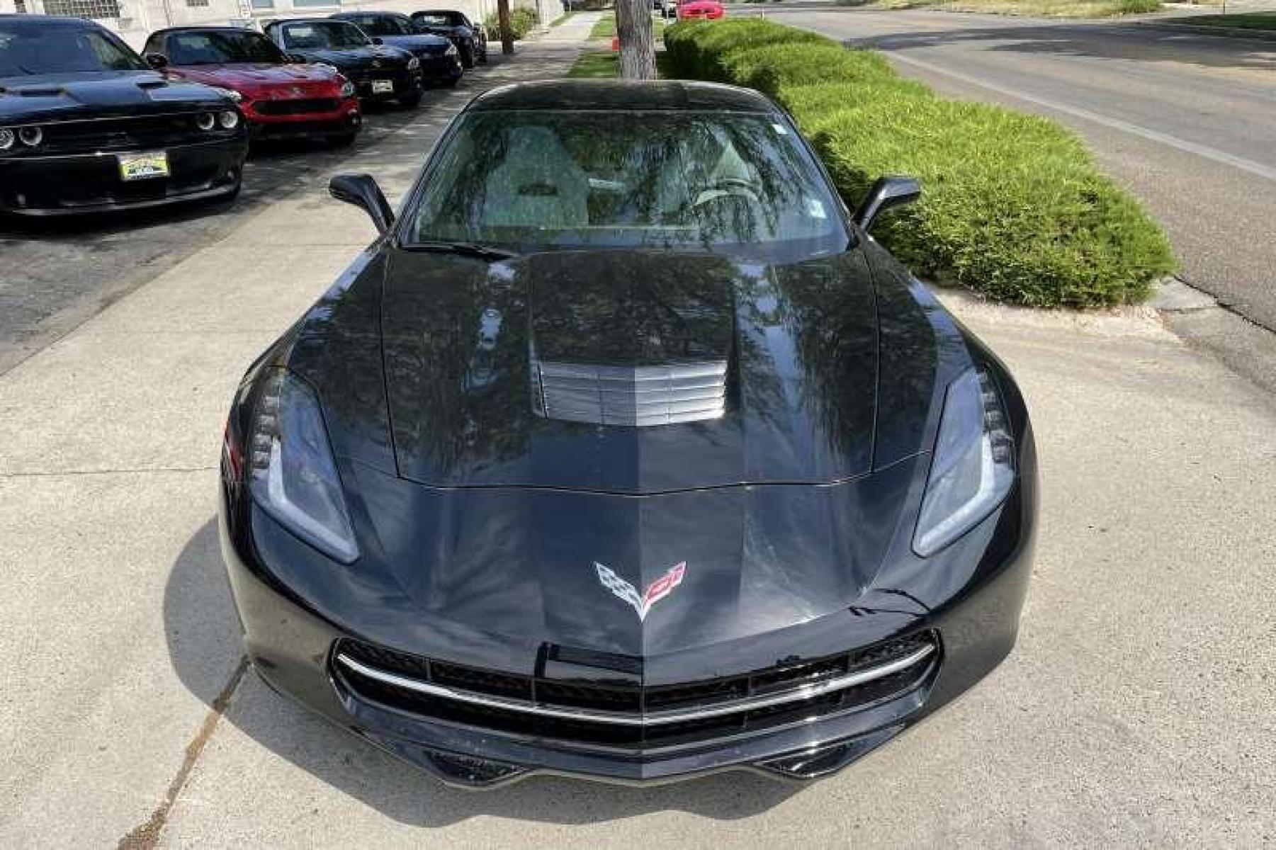 2016 Black /Gray Chevrolet Corvette Stingray Coupe (1G1YB2D78G5) with an V8 6.2 liter engine, Automatic transmission, located at 2304 W. Main St., Boise, ID, 83702, (208) 342-7777, 43.622105, -116.218658 - Under 5k miles! Ready to go! - Photo #1