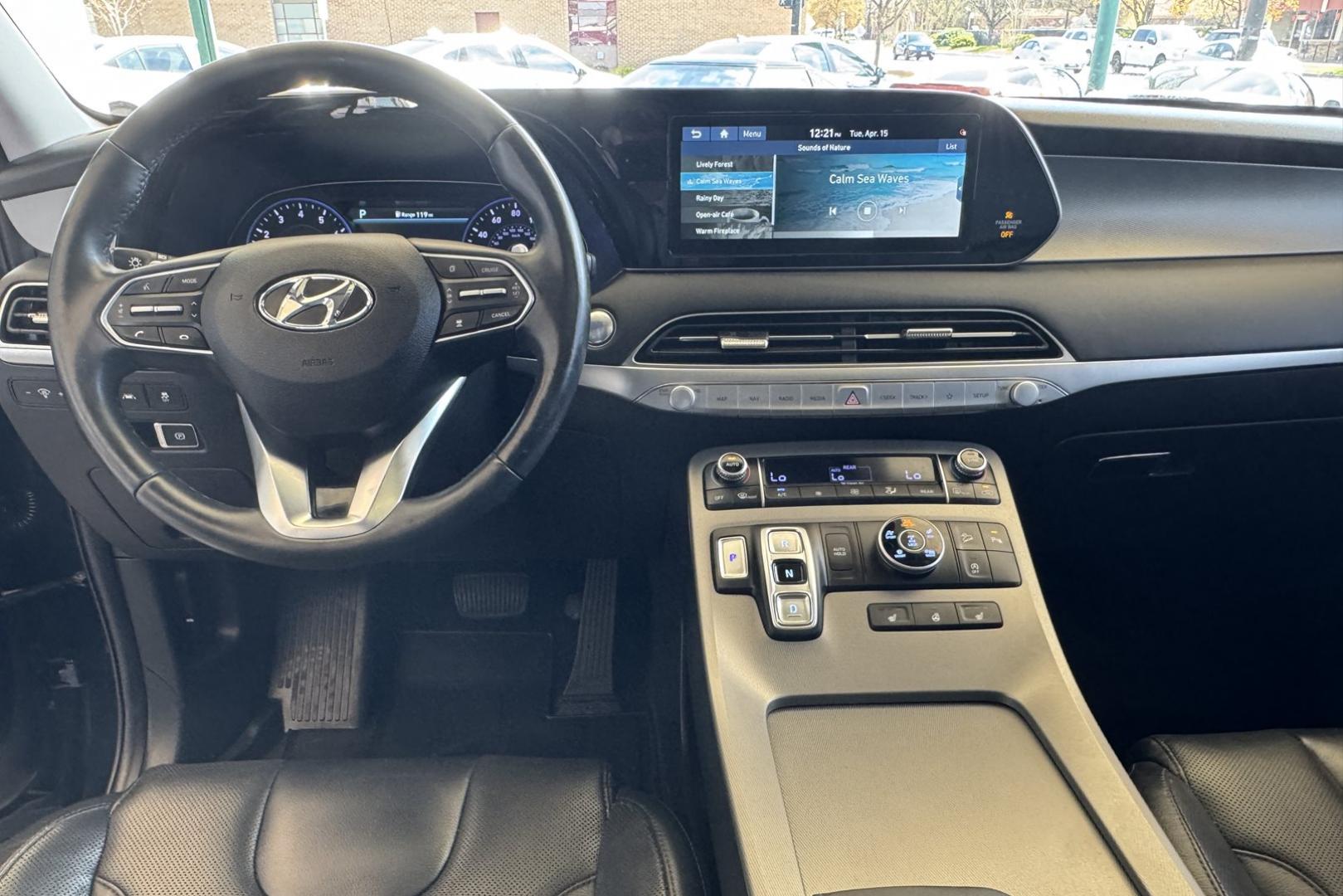 2021 Black /Black Hyundai Palisade SEL (KM8R4DHE4MU) with an V6 3.8 Liter engine, Automatic 8 Speed transmission, located at 2304 W. Main St., Boise, ID, 83702, (208) 342-7777, 43.622105, -116.218658 - Photo#19