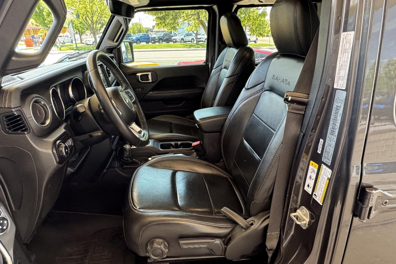 2019 Granite Crystal Metallic /Black Jeep Wrangler Unlimited Sahara (1C4HJXEN0KW) with an 4 Cyl 2.0 liter Turbo-Charged engine, Automatic transmission, located at 2304 W. Main St., Boise, ID, 83702, (208) 342-7777, 43.622105, -116.218658 - Ready For Adventure! - Photo#11