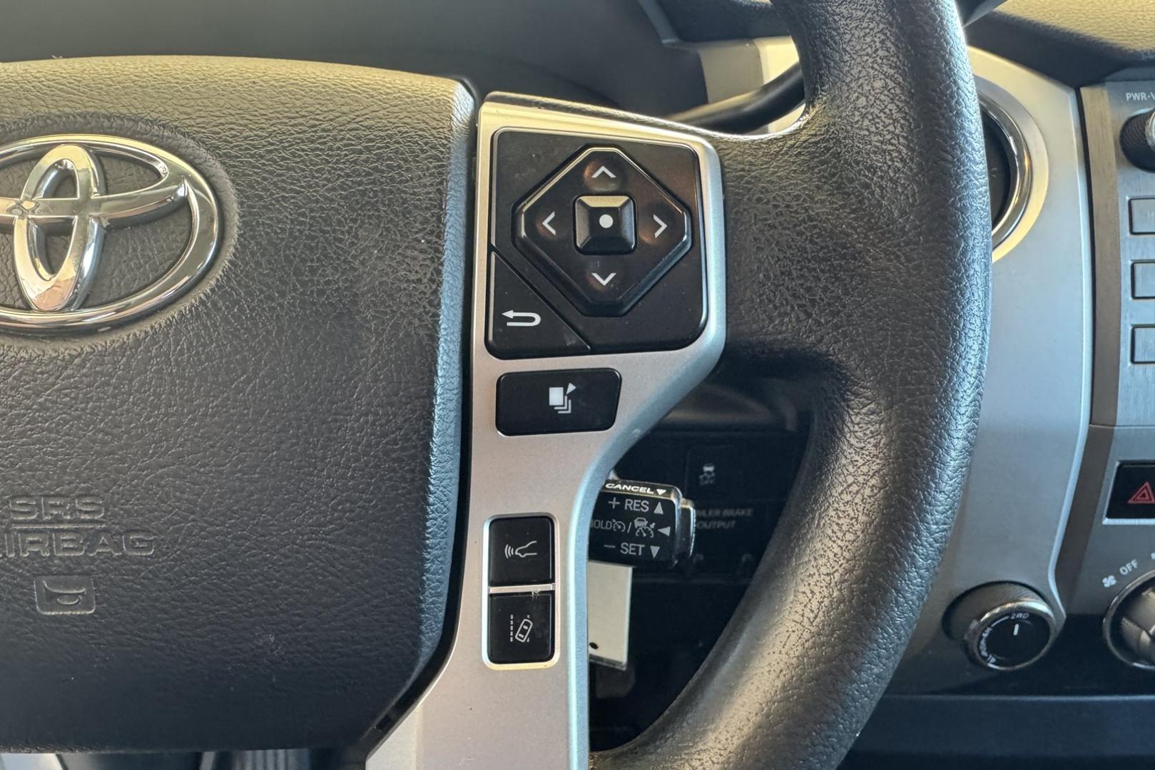 2018 Ice Cap White /Black Toyota Tundra SR5 TRD Off Road (5TFUY5F17JX) with an V8 5.7 Liter engine, Automatic 6 Speed transmission, located at 2304 W. Main St., Boise, ID, 83702, (208) 342-7777, 43.622105, -116.218658 - Hard To Find! Great To Own! - Photo#9