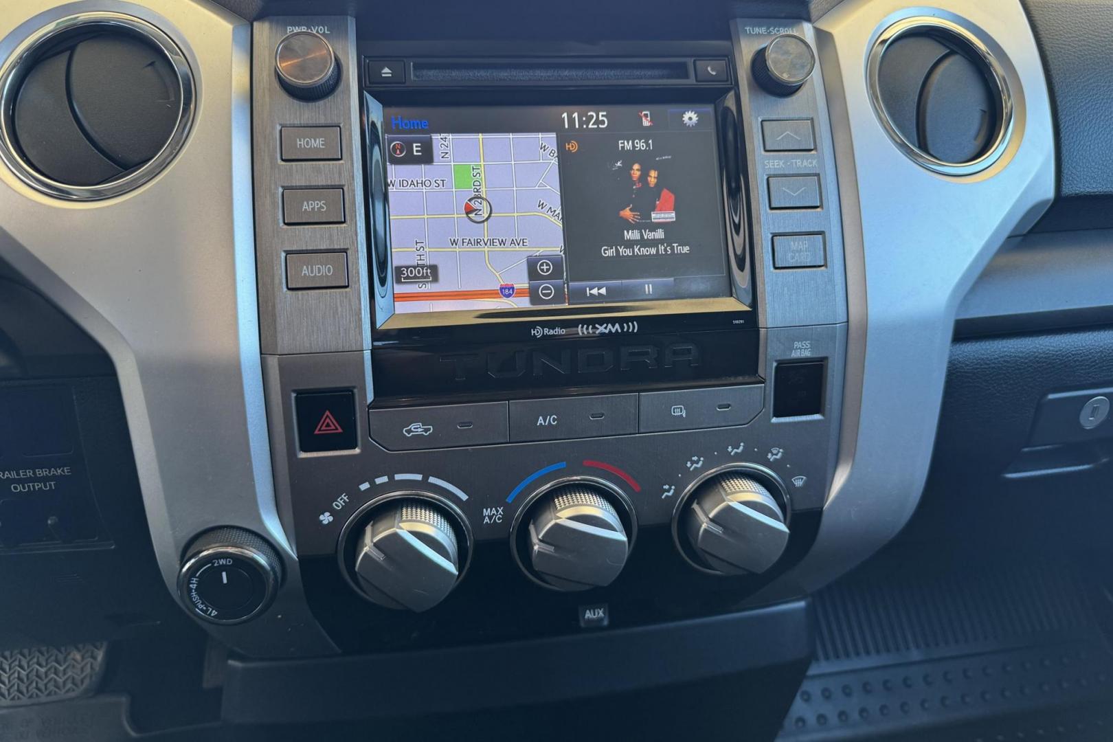 2018 Ice Cap White /Black Toyota Tundra SR5 TRD Off Road (5TFUY5F17JX) with an V8 5.7 Liter engine, Automatic 6 Speed transmission, located at 2304 W. Main St., Boise, ID, 83702, (208) 342-7777, 43.622105, -116.218658 - Hard To Find! Great To Own! - Photo#12