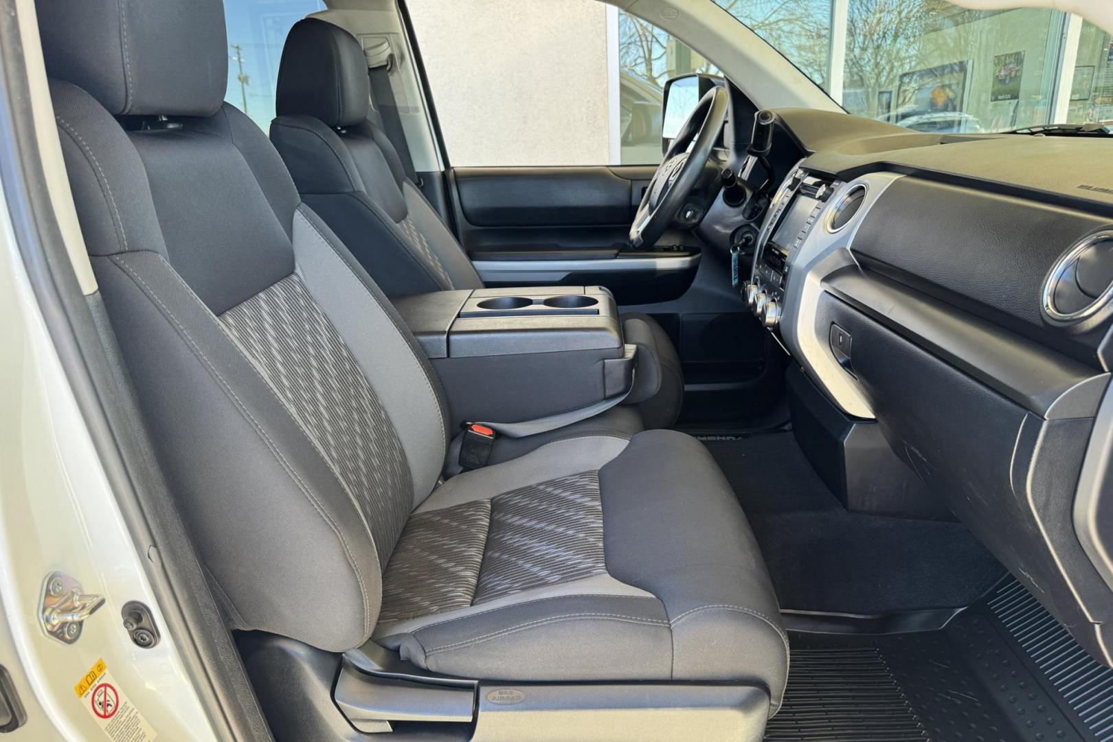 2018 Ice Cap White /Black Toyota Tundra SR5 TRD Off Road (5TFUY5F17JX) with an V8 5.7 Liter engine, Automatic 6 Speed transmission, located at 2304 W. Main St., Boise, ID, 83702, (208) 342-7777, 43.622105, -116.218658 - Hard To Find! Great To Own! - Photo#16