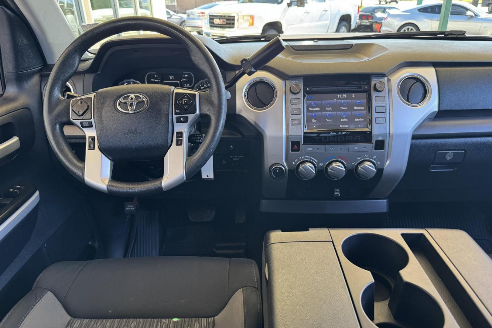2018 Ice Cap White /Black Toyota Tundra SR5 TRD Off Road (5TFUY5F17JX) with an V8 5.7 Liter engine, Automatic 6 Speed transmission, located at 2304 W. Main St., Boise, ID, 83702, (208) 342-7777, 43.622105, -116.218658 - Hard To Find! Great To Own! - Photo#20