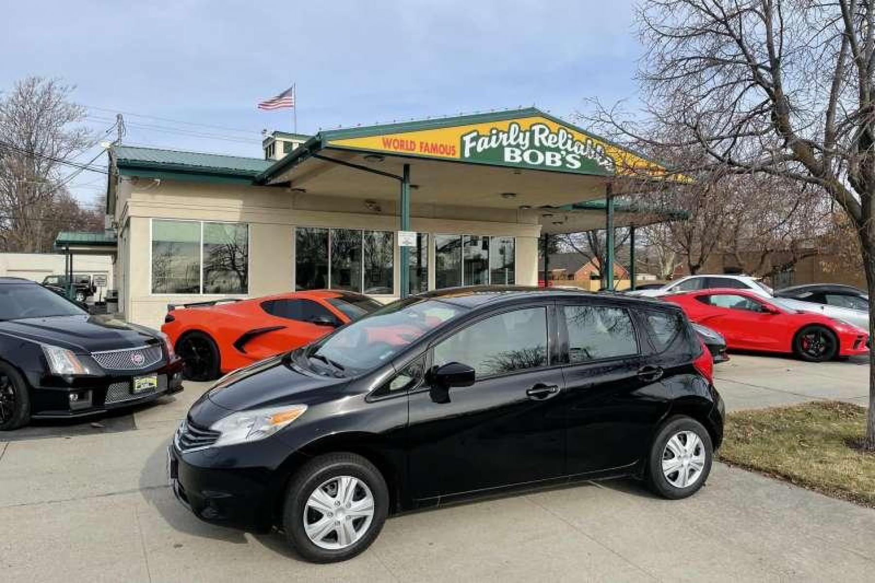2016 Black /Gray Nissan Versa Note Hatchback SV (3N1CE2CP0GL) with an 4 Cyl 1.6 Liter engine, Automatic transmission, located at 2304 W. Main St., Boise, ID, 83702, (208) 342-7777, 43.622105, -116.218658 - Financing Available O.A.C. - Photo #0