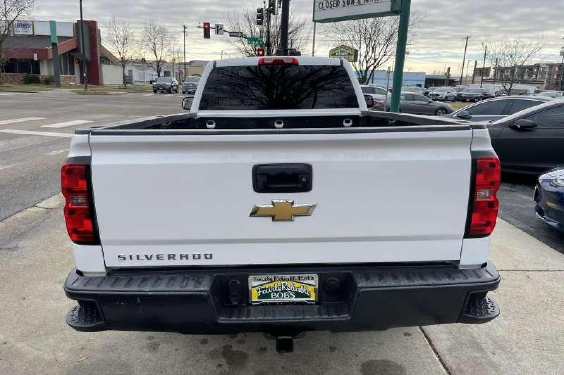 2014 Summit White /Black Chevrolet Silverado 1500 Regular Cab (1GCNCPEH4EZ) with an V6 4.3 Liter engine, Automatic transmission, located at 2304 W. Main St., Boise, ID, 83702, (208) 342-7777, 43.622105, -116.218658 - Photo #3