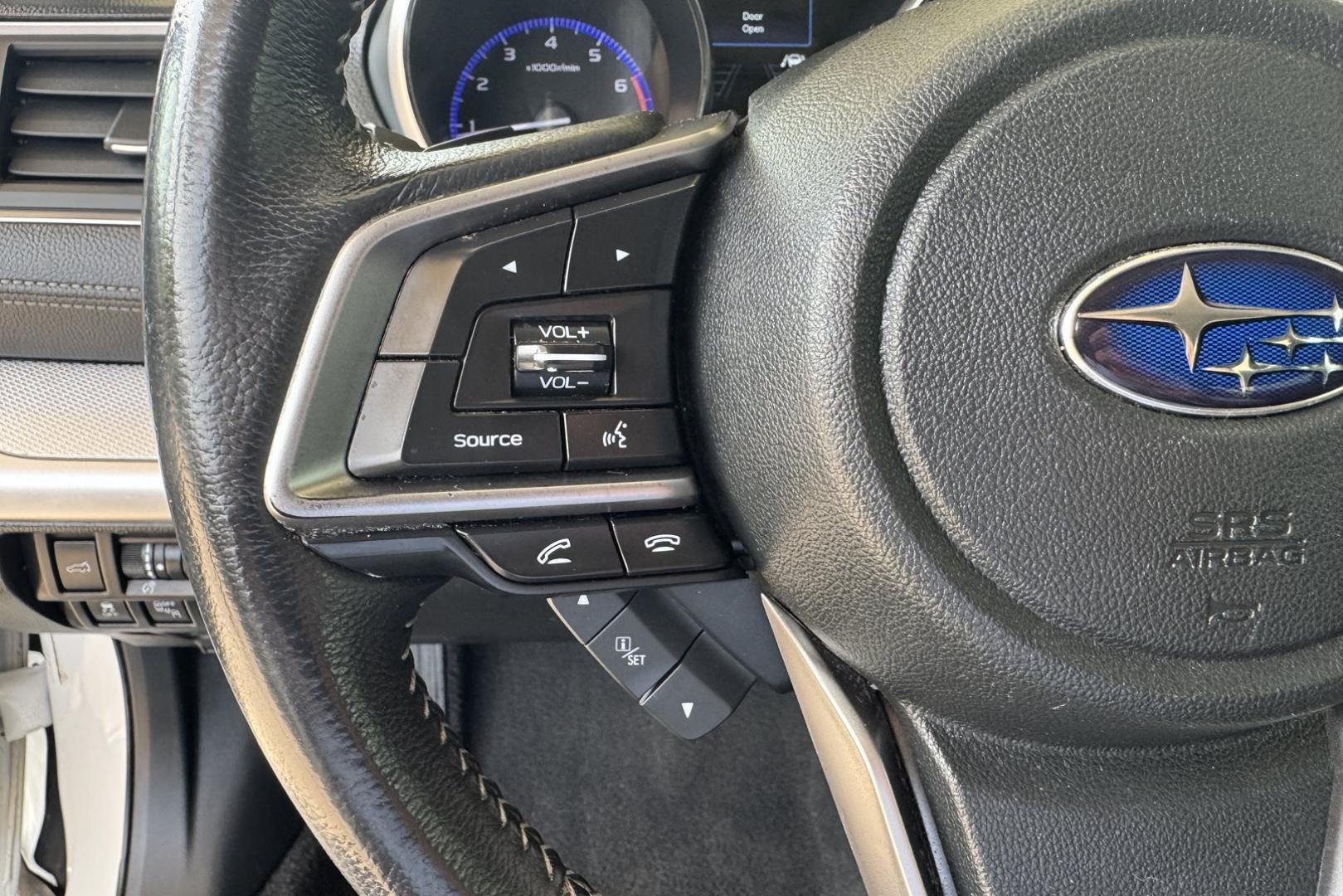 2019 White /Black Subaru Outback 2.5i Premium (4S4BSAFC1K3) with an H4 2.5 Liter engine, Automatic transmission, located at 2304 W. Main St., Boise, ID, 83702, (208) 342-7777, 43.622105, -116.218658 - Photo#9