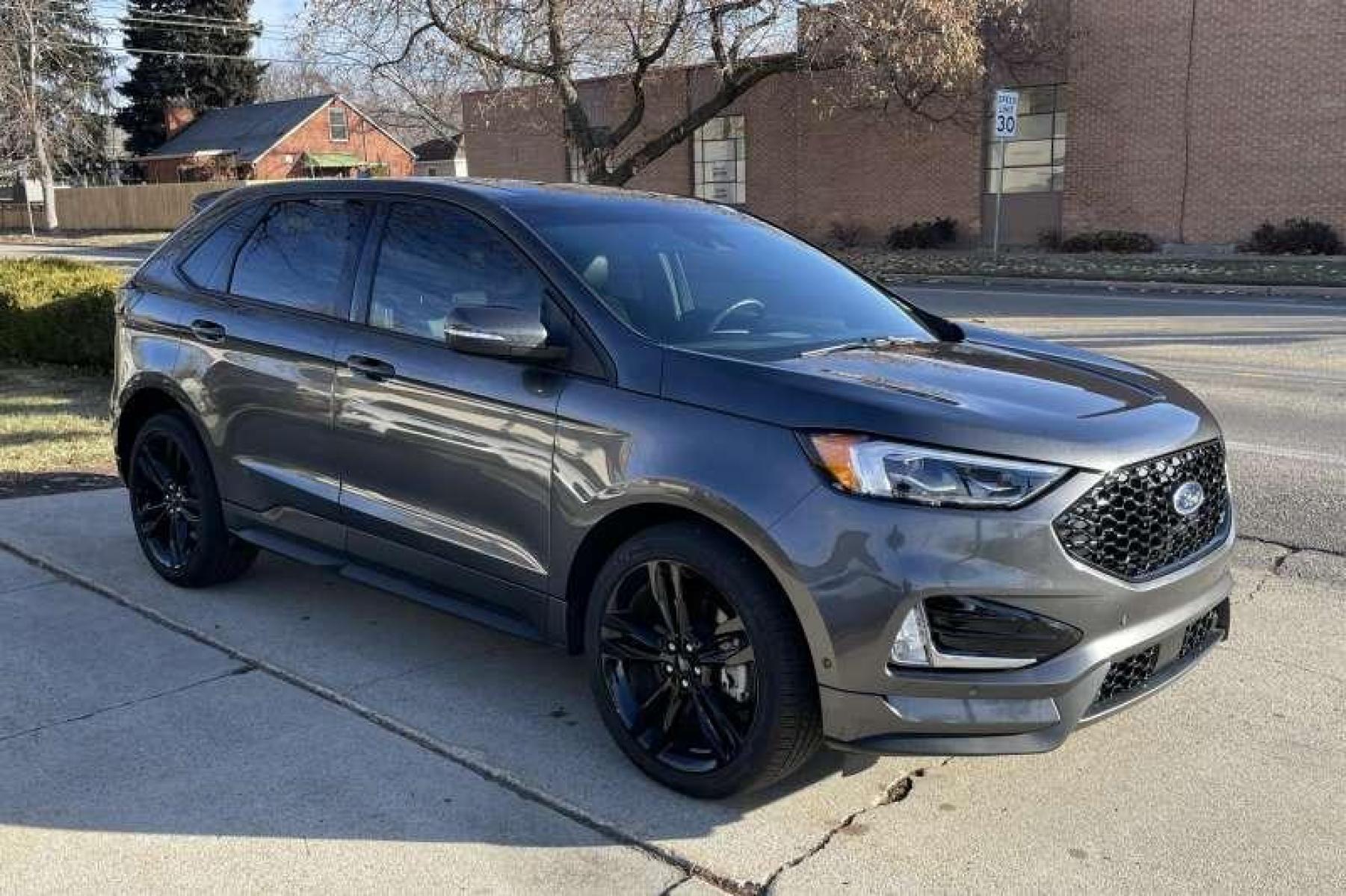 2020 Magnetic Metallic /Black Ford Edge ST (2FMPK4AP5LB) with an V6 2.7 Liter Twin Turbo engine, Automatic transmission, located at 2304 W. Main St., Boise, ID, 83702, (208) 342-7777, 43.622105, -116.218658 - 335 Horsepower and all wheel drive! - Photo #2