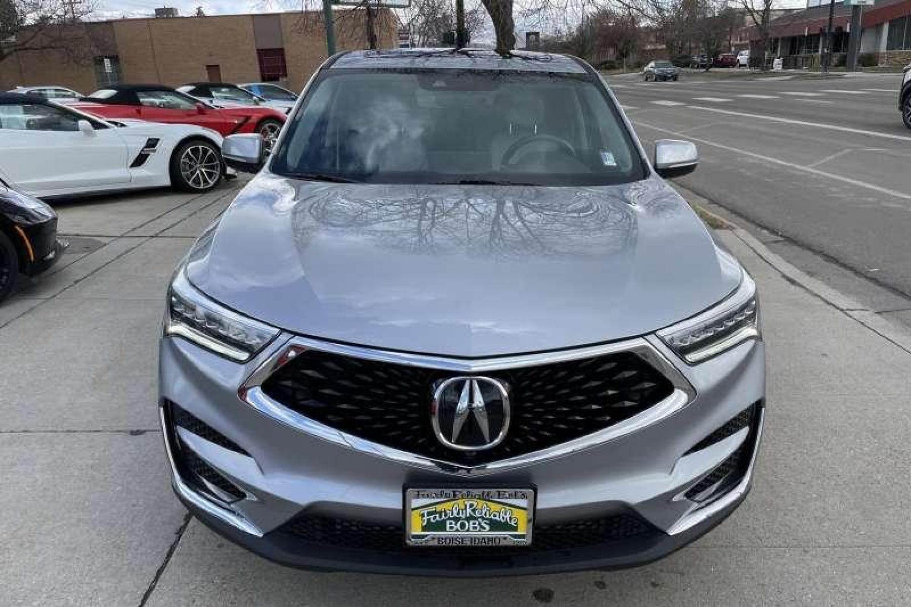 2019 Lunar Silver Metallic /Black Acura RDX SH-AWD Advanced (5J8TC2H75KL) with an 4 Cyl 2.0 Liter Turbo engine, Automatic transmission, located at 2304 W. Main St., Boise, ID, 83702, (208) 342-7777, 43.622105, -116.218658 - Well Optioned All Wheel Drive RDX! - Photo #1