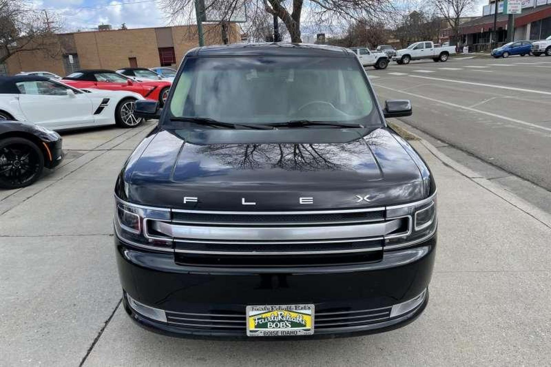 2019 Black /Black Ford Flex Limited (2FMHK6D8XKB) with an V6 3.5 Liter engine, Automatic transmission, located at 2304 W. Main St., Boise, ID, 83702, (208) 342-7777, 43.622105, -116.218658 - Low miles! Ready to Go! New Tires Too! - Photo #1