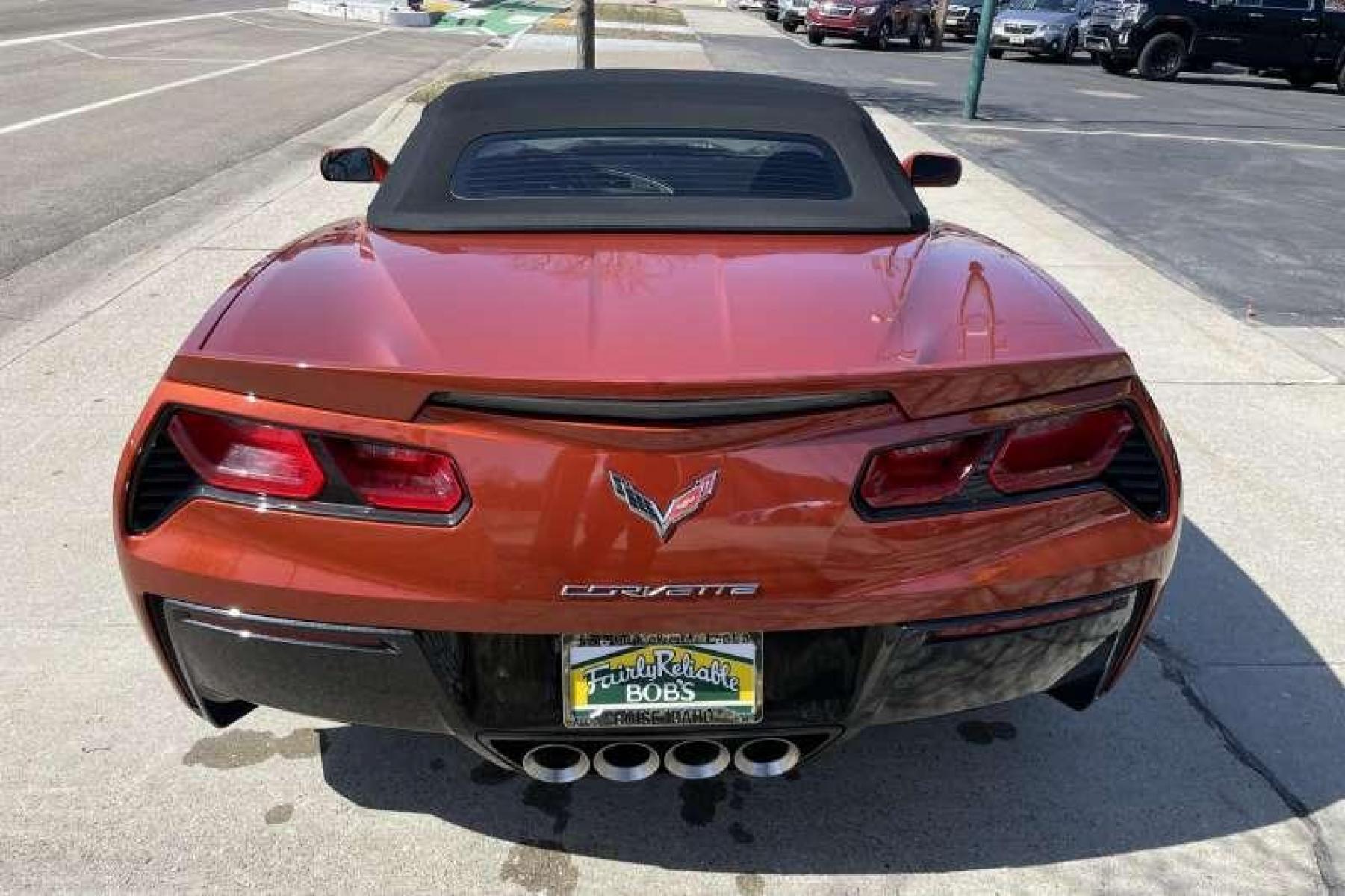 2015 Daytona Sunrise Orange /Black Chevrolet Corvette Stingray 3LT Z51 Convertible (1G1YM3D72F5) with an LT1 engine, Automatic transmission, located at 2304 W. Main St., Boise, ID, 83702, (208) 342-7777, 43.622105, -116.218658 - Financing Available O.A.C. - Photo #3