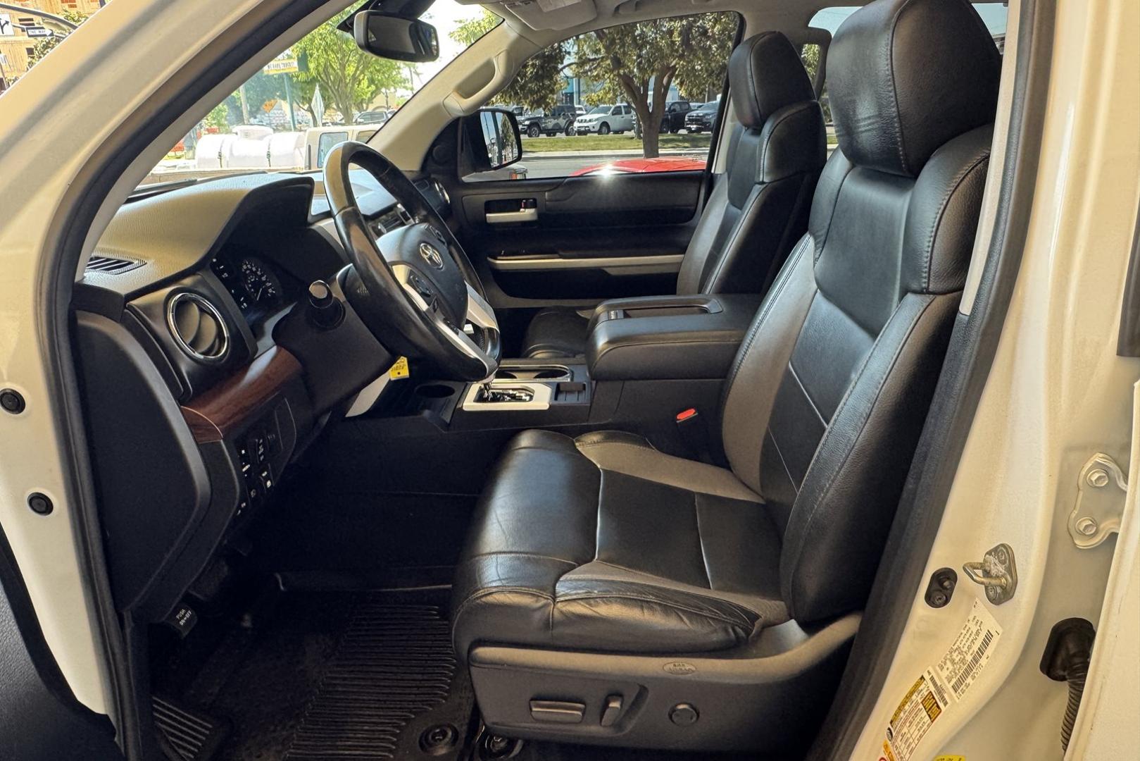2018 Super White /Black Toyota Tundra CrewMax Limited TRD Off Road (5TFHY5F14JX) with an V8 5.7 Liter engine, Automatic 6 Speed transmission, located at 2304 W. Main St., Boise, ID, 83702, (208) 342-7777, 43.622105, -116.218658 - Hard To Find! Great To Own! - Photo#7