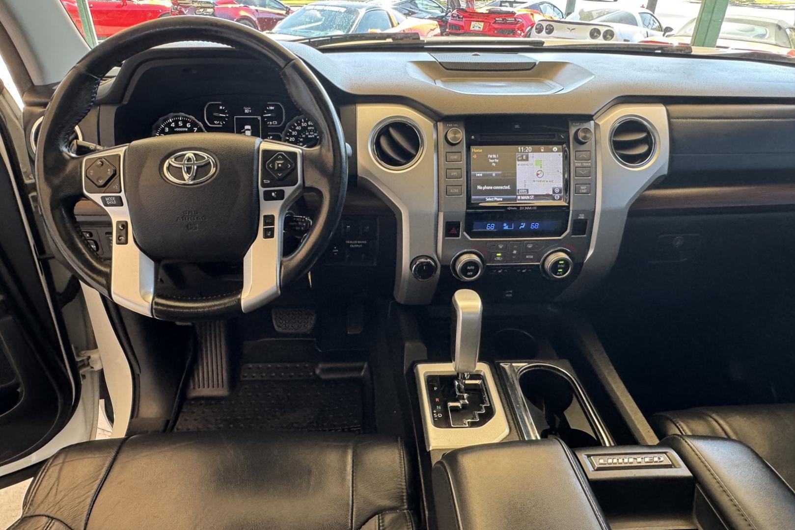 2018 Super White /Black Toyota Tundra CrewMax Limited TRD Off Road (5TFHY5F14JX) with an V8 5.7 Liter engine, Automatic 6 Speed transmission, located at 2304 W. Main St., Boise, ID, 83702, (208) 342-7777, 43.622105, -116.218658 - Hard To Find! Great To Own! - Photo#12