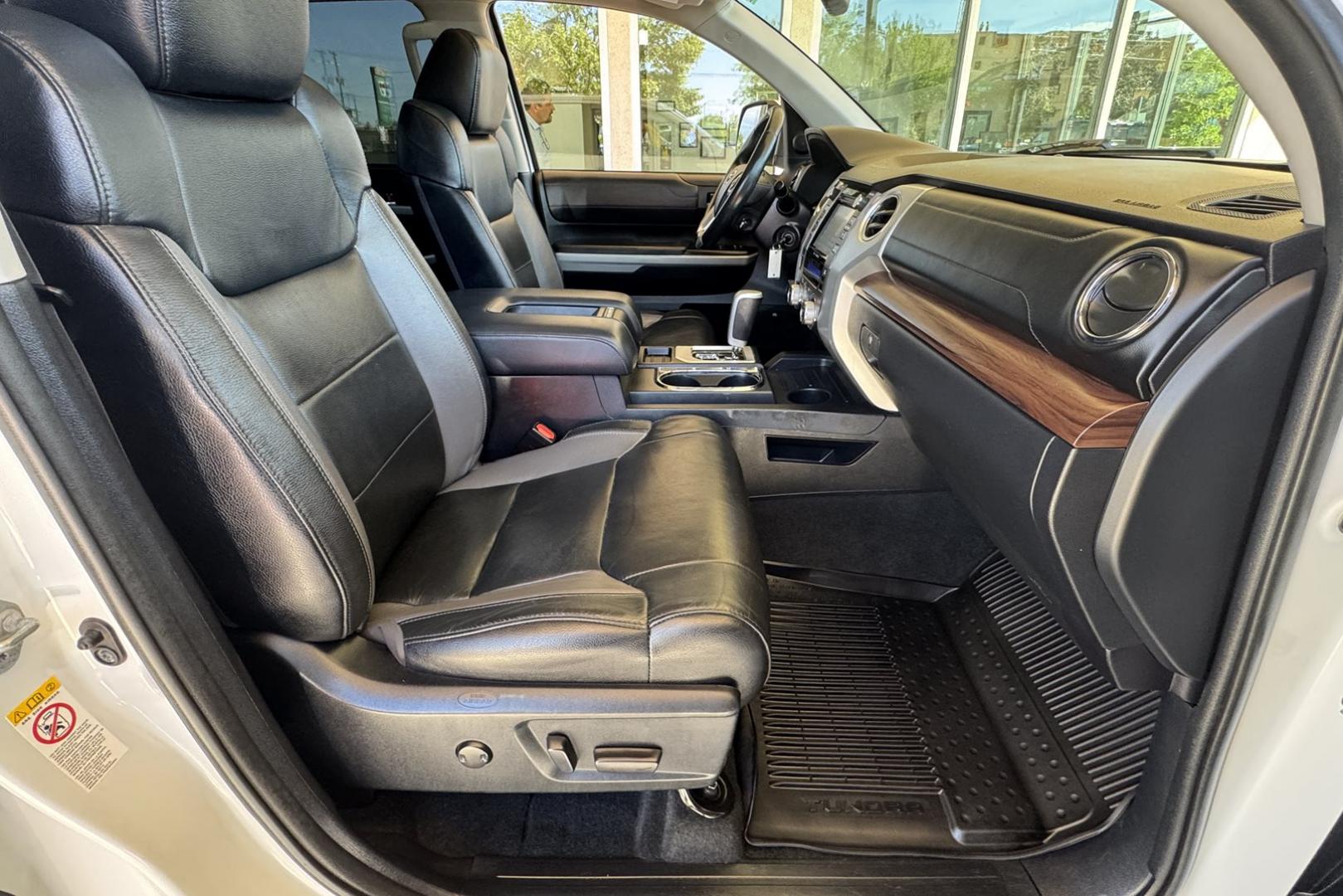 2018 Super White /Black Toyota Tundra CrewMax Limited TRD Off Road (5TFHY5F14JX) with an V8 5.7 Liter engine, Automatic 6 Speed transmission, located at 2304 W. Main St., Boise, ID, 83702, (208) 342-7777, 43.622105, -116.218658 - Hard To Find! Great To Own! - Photo#18