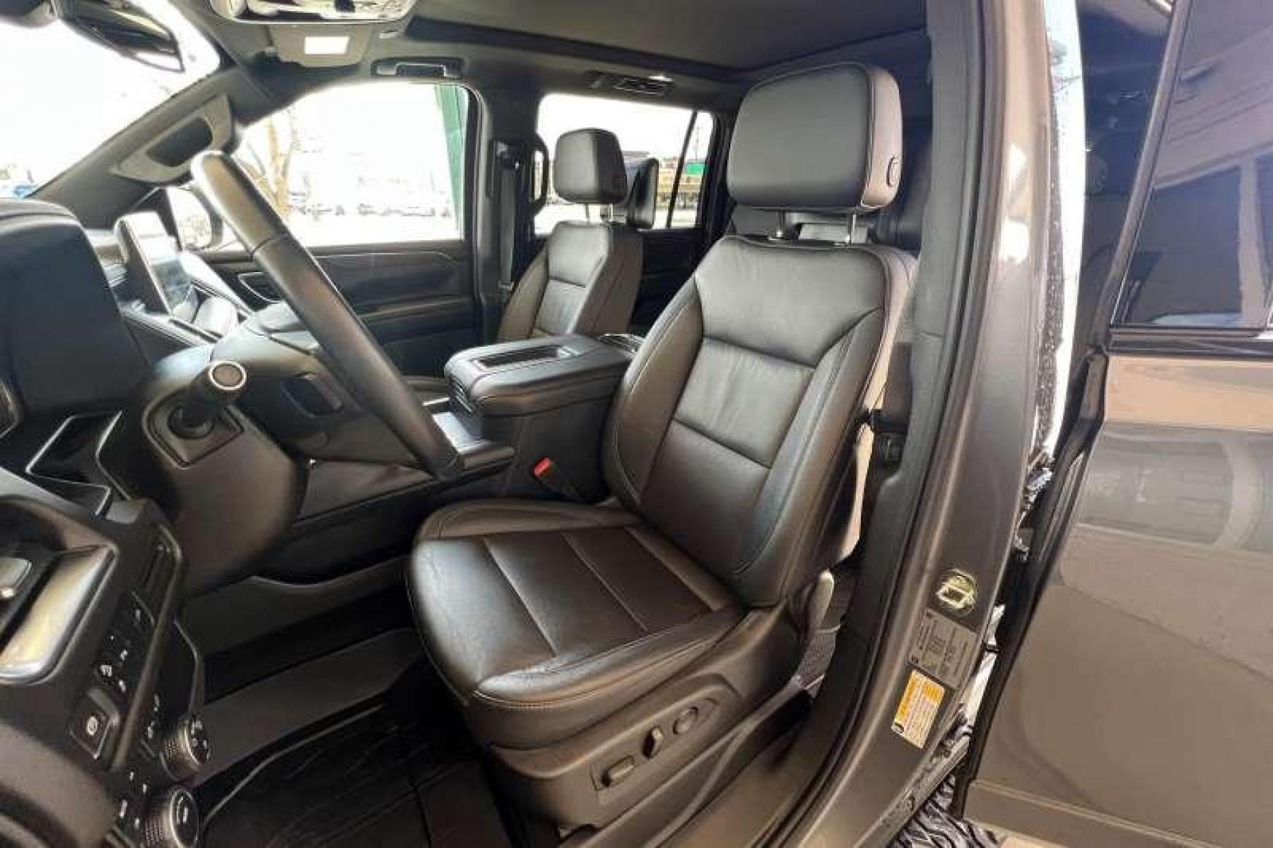 2021 Gray /Black Chevrolet Suburban Z71 (1GNSKDKD4MR) with an V8 5.3 Liter engine, Automatic transmission, located at 2304 W. Main St., Boise, ID, 83702, (208) 342-7777, 43.622105, -116.218658 - Rear Video Entertainment Touch Screens! - Photo #5