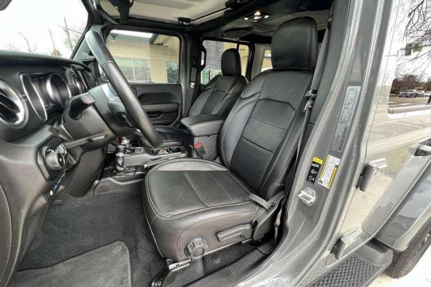 2022 Sting-Ray Gray /Black Jeep Wrangler Unlimited Sahara 4xe (1C4JJXP67NW) with an 4 Cyl 2.0 Liter Hybrid engine, Automatic transmission, located at 2304 W. Main St., Boise, ID, 83702, (208) 342-7777, 43.622105, -116.218658 - Hybrid power Wrangler! Well equipped! - Photo #5