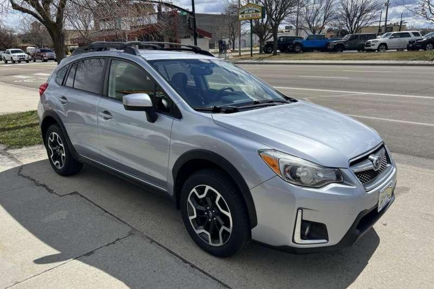 2016 Ice Silver Metallic /Black Subaru Crosstrek 2.0i Premium (JF2GPADC5G8) with an H4 2.0 Liter engine, Automatic transmission, located at 2304 W. Main St., Boise, ID, 83702, (208) 342-7777, 43.622105, -116.218658 - New Tires and Ready for Adventure! - Photo #2