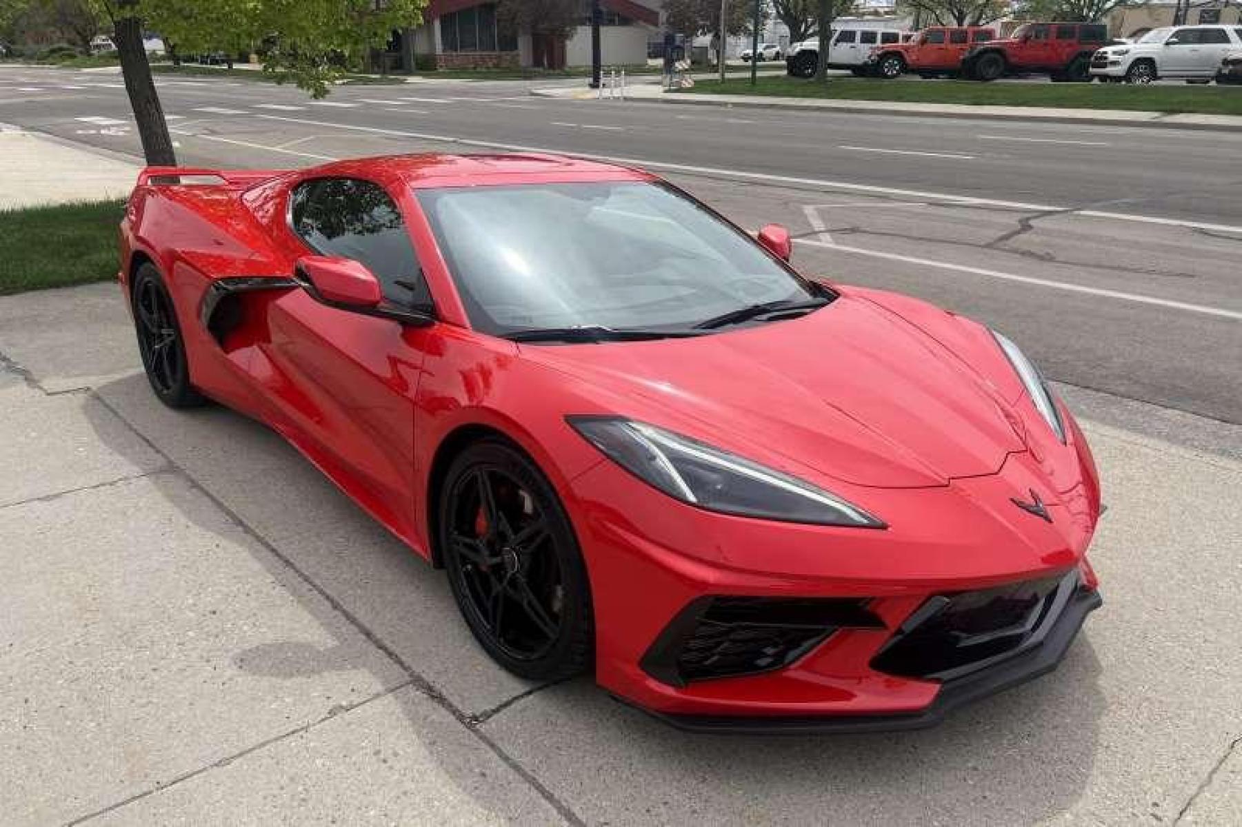 2020 Torch Red /Black Chevrolet Corvette Stingray 3LT Z51 Coupe (1G1Y82D40L5) with an V8 6.2 Liter engine, Automatic transmission, located at 2304 W. Main St., Boise, ID, 83702, (208) 342-7777, 43.622105, -116.218658 - 3LT Z51 with Front Lift! GT2 Bucket Seats! - Photo #2
