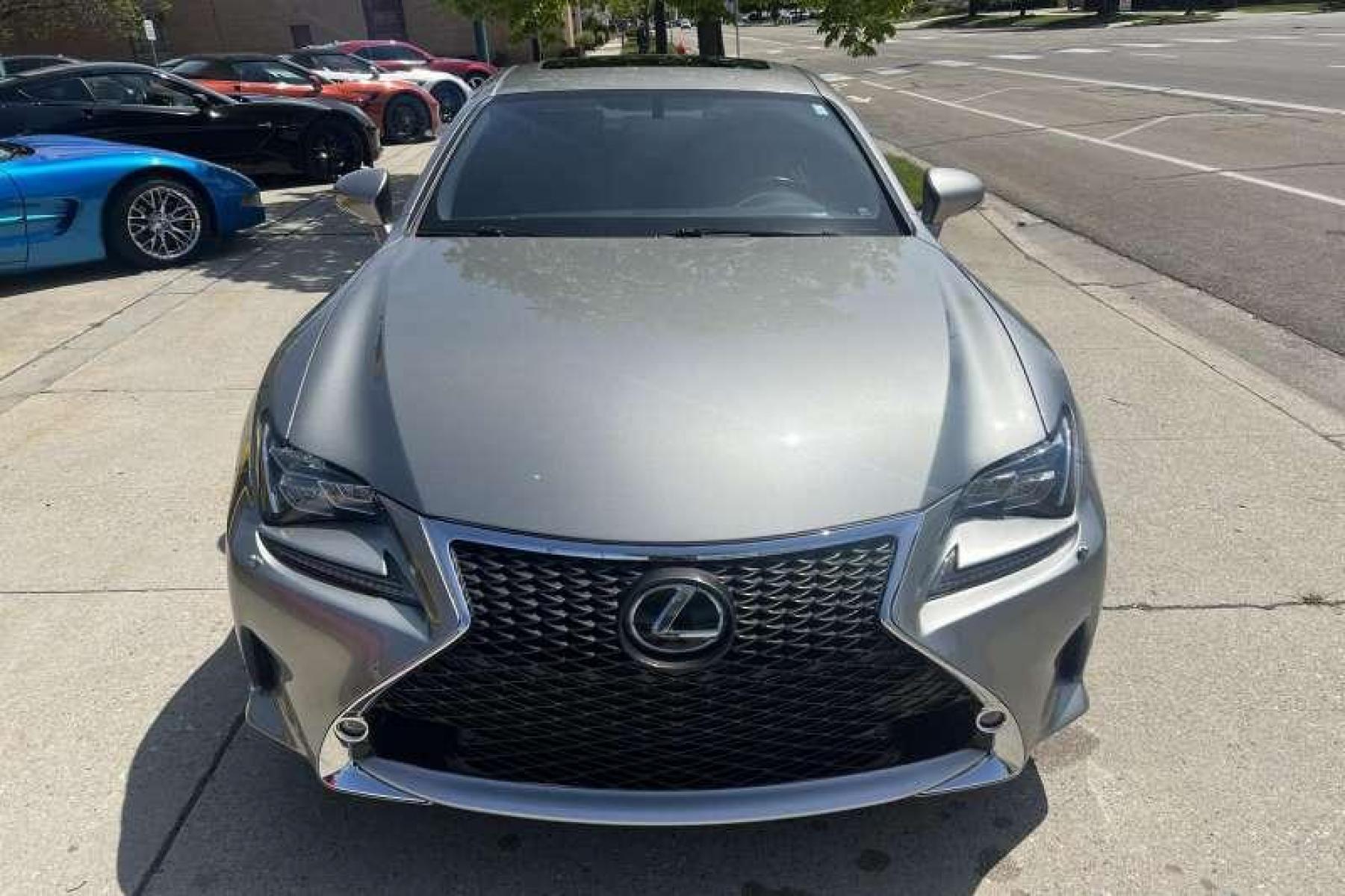2017 Atomic Silver /Black/Red Lexus RC 350 F Sport (JTHSE5BC3H5) with an V6 3.5 Liter engine, Automatic transmission, located at 2304 W. Main St., Boise, ID, 83702, (208) 342-7777, 43.622105, -116.218658 - All Wheel Drive! F-Sport package! - Photo #1