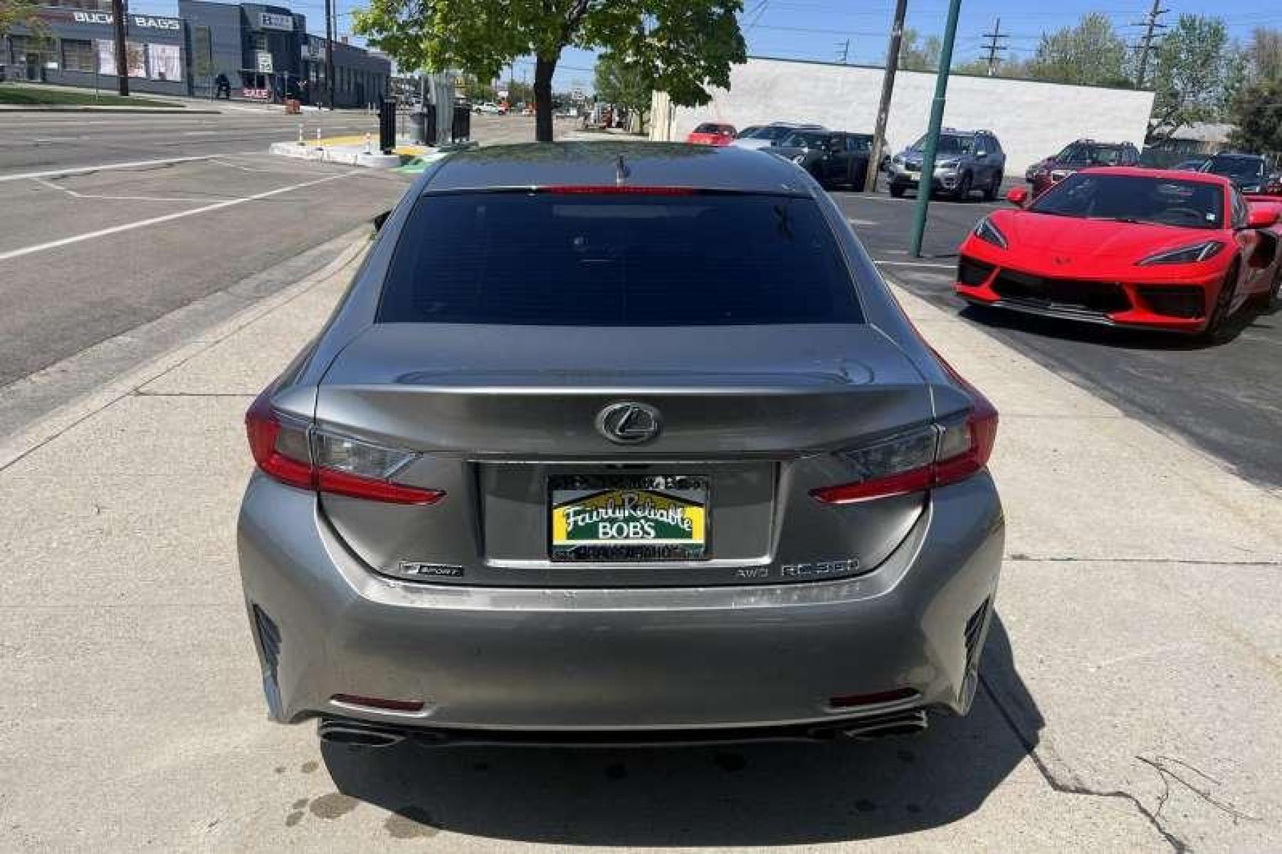2017 Atomic Silver /Black/Red Lexus RC 350 F Sport (JTHSE5BC3H5) with an V6 3.5 Liter engine, Automatic transmission, located at 2304 W. Main St., Boise, ID, 83702, (208) 342-7777, 43.622105, -116.218658 - Photo #3