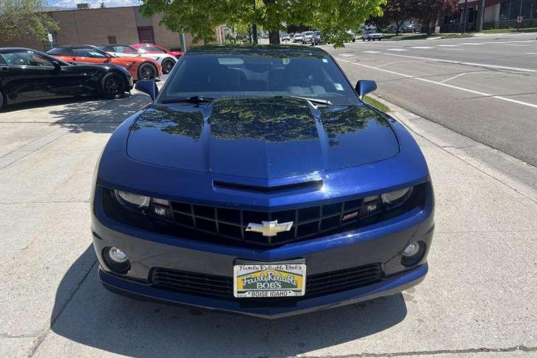 2011 Imperial Blue /Black Chevrolet Camaro 2SS RS (2G1FK1EJ5B9) with an V8 6.2 Liter engine, Automatic transmission, located at 2304 W. Main St., Boise, ID, 83702, (208) 342-7777, 43.622105, -116.218658 - Low miles! Ready to go! - Photo #1