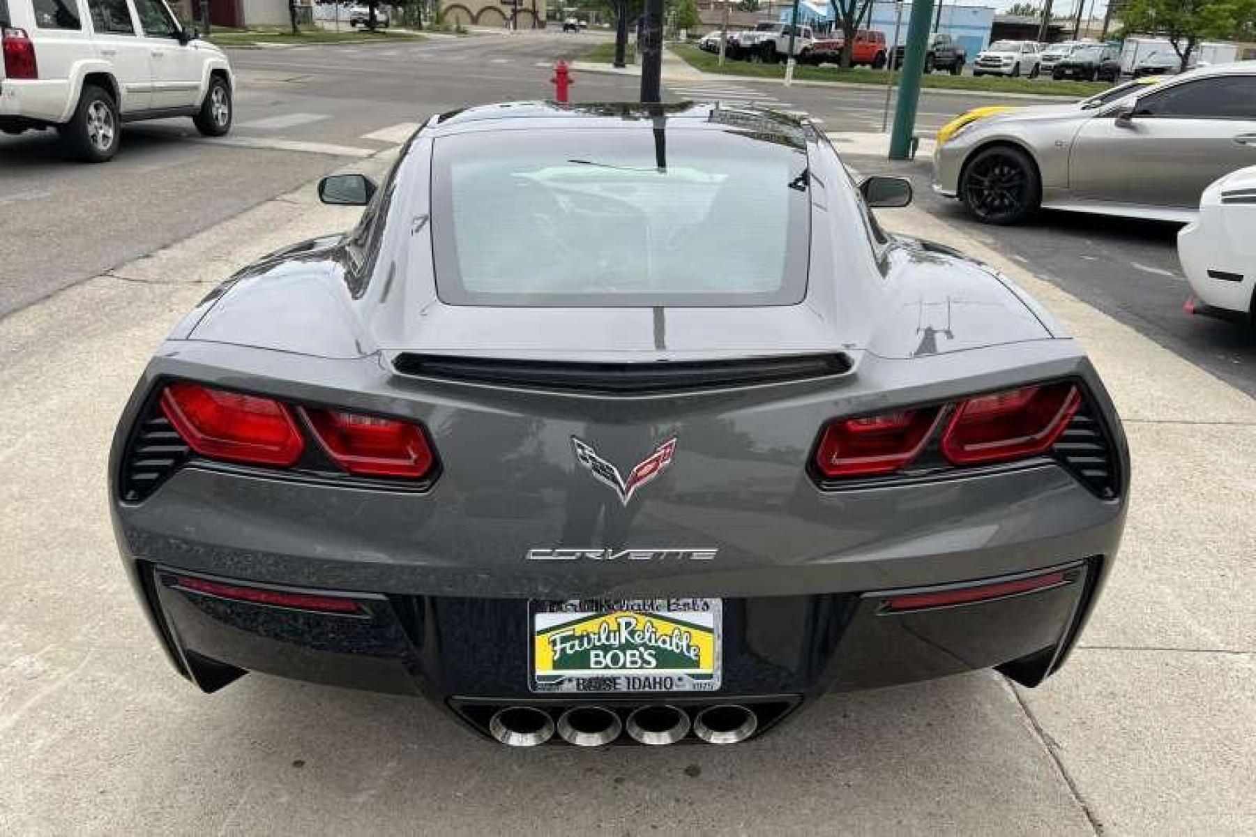 2015 Shark Grey /Black Chevrolet Corvette 2LT Coupe (1G1YD2D74F5) with an 6.2L V8 engine, Automatic transmission, located at 2304 W. Main St., Boise, ID, 83702, (208) 342-7777, 43.622105, -116.218658 - Very low miles! - Photo #3