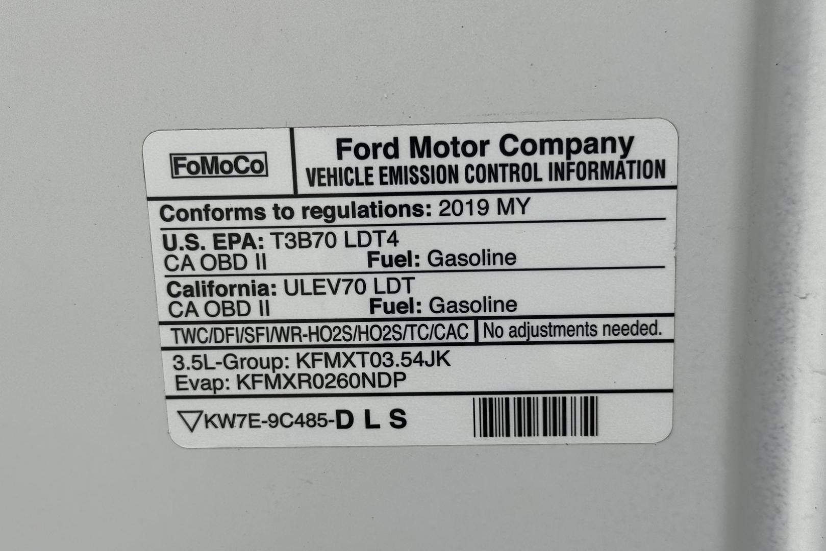 2019 Oxford White /Black Ford F-150 Super Crew XLT Sport (1FTEW1E4XKK) with an V6 3.5 Liter Twin-Turbo engine, Automatic 10 Speed transmission, located at 2304 W. Main St., Boise, ID, 83702, (208) 342-7777, 43.622105, -116.218658 - New Tires! Nicely Optioned! - Photo#16